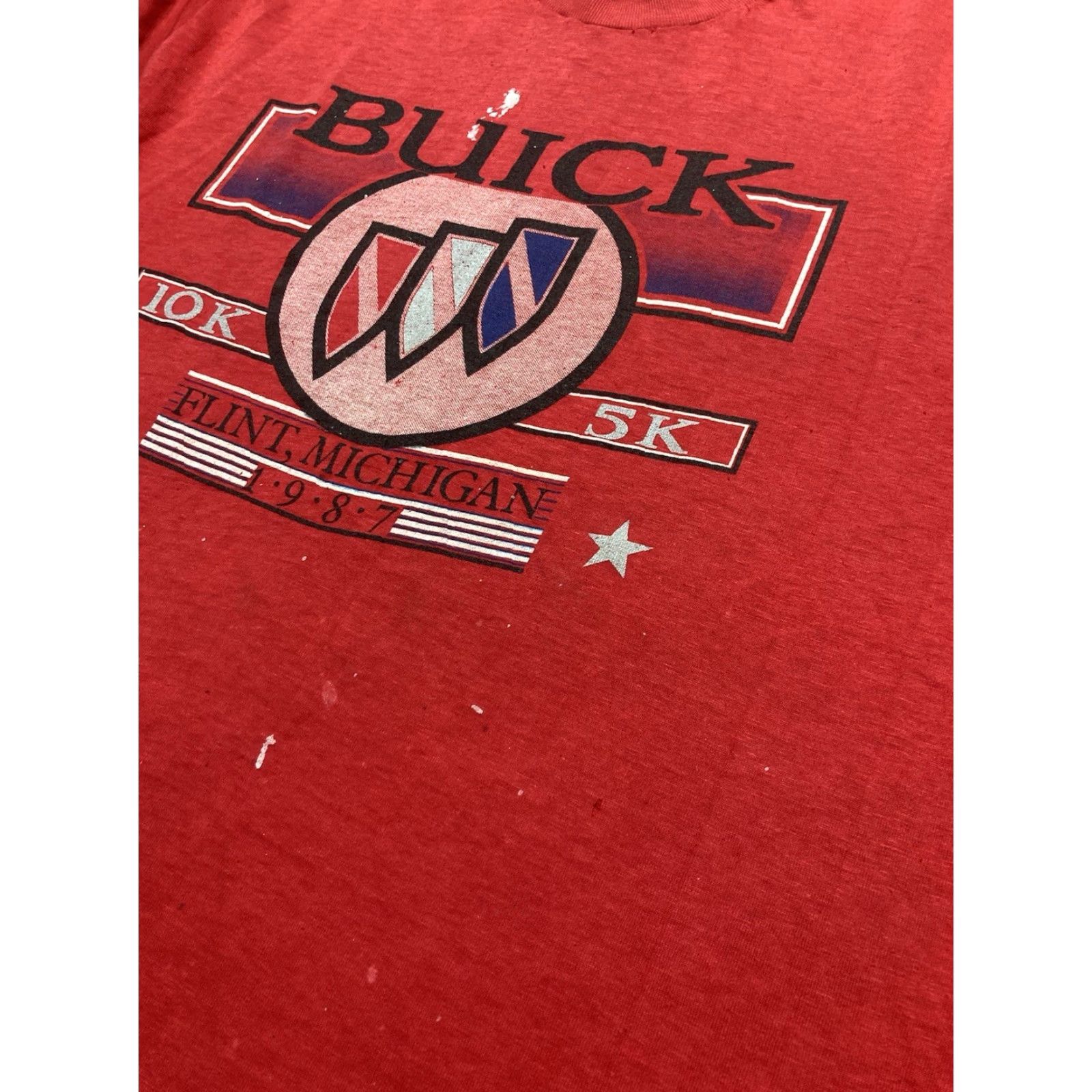 Vintage VINTAGE Buick Marathon T-Shirt 80s graphic red XL Men Size US XL / EU 56 / 4 - 6 Thumbnail