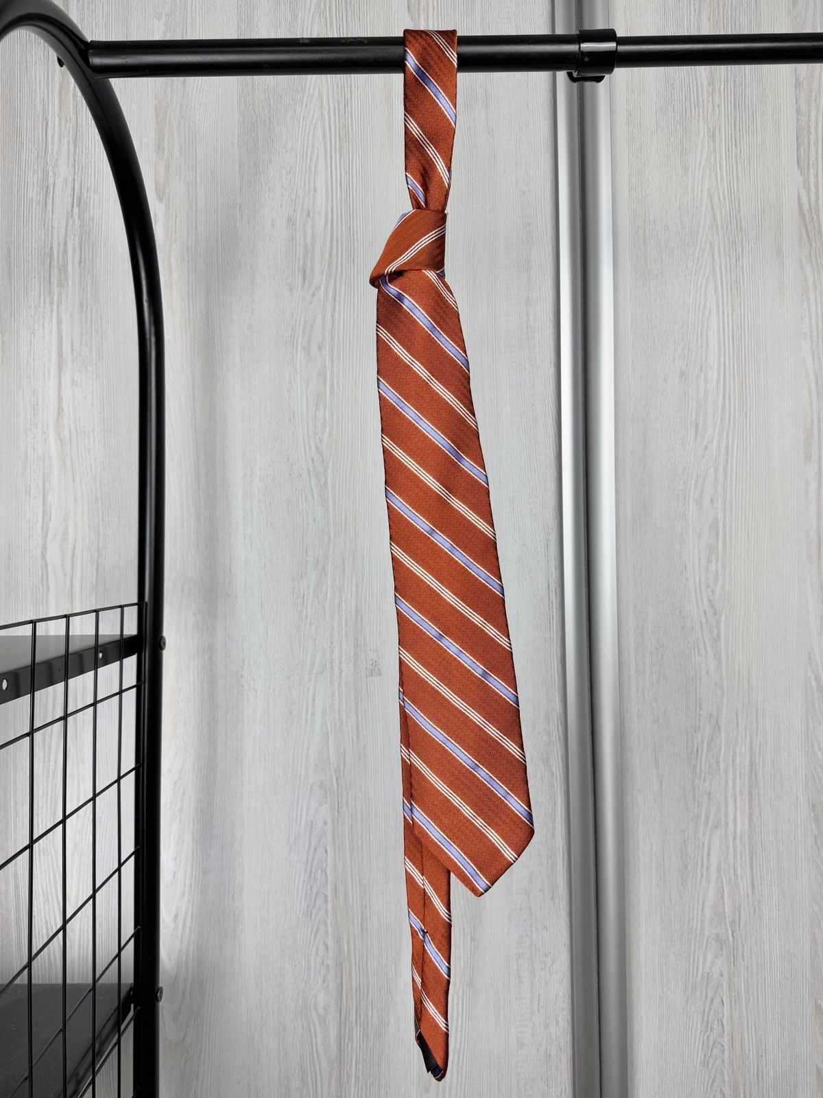 Brooks Brothers Brooks Brothers Makers Tie Red Repp Striped Preppy Woven USA Size ONE SIZE - 7 Thumbnail