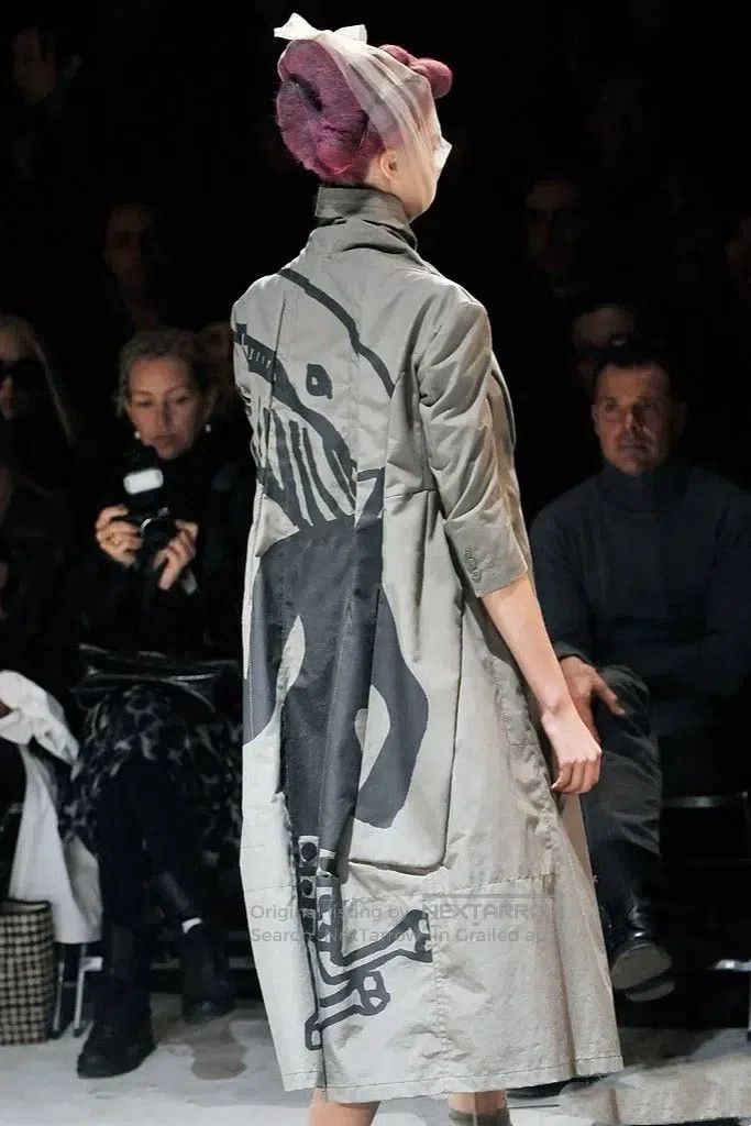 Comme des Garcons Comme Des Garcons Deconstructed Graffiti Coat Size XS / US 0-2 / IT 36-38 - 7 Thumbnail