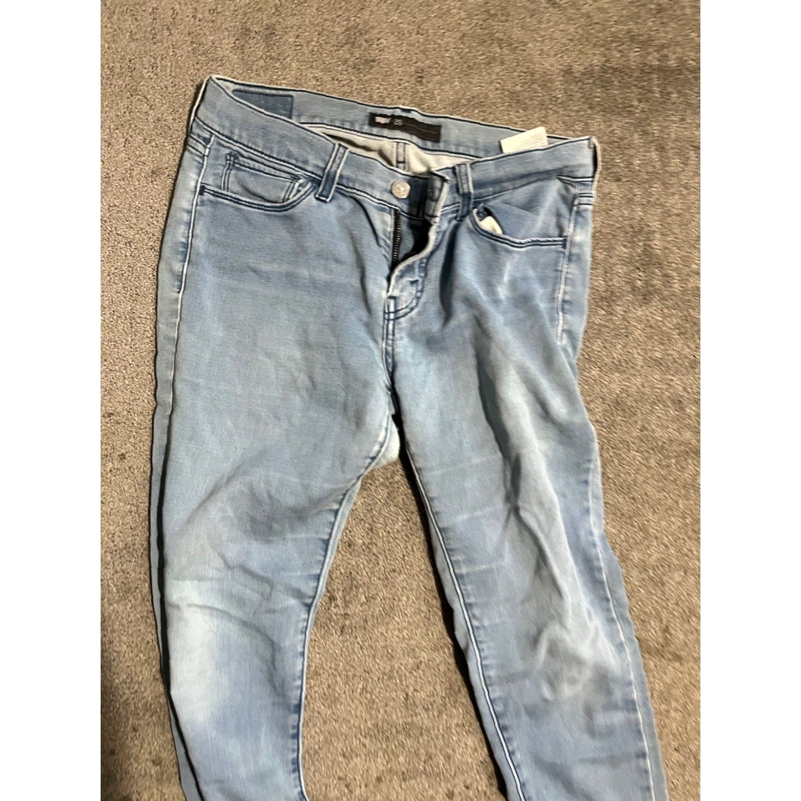 Levi's Levi's Jeans Skinny Legging Blue Denim Cotton Blend Mid Rise 30 Inseam Regular Women City USA Modern Classic 28x30 Pants Size 28" / US 6 / IT 42 - 4 Thumbnail