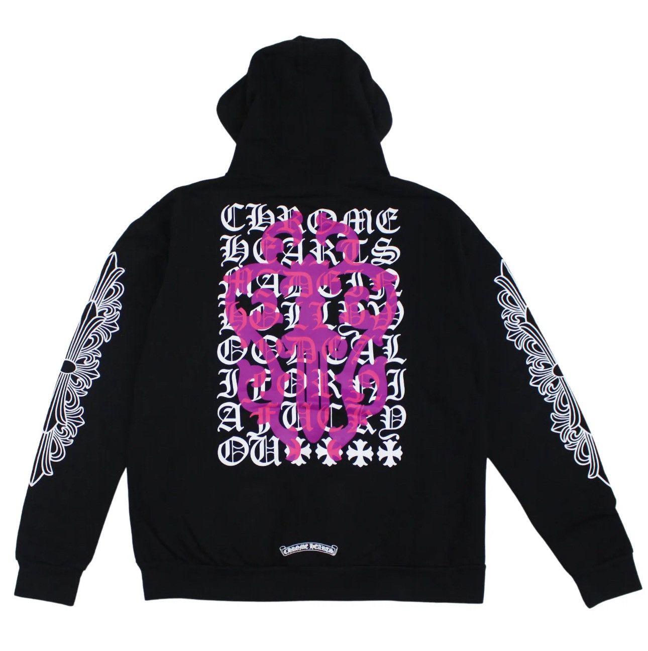 image of Chrome Hearts Eye Chart Hoodie in Black, Men's (Size XL)