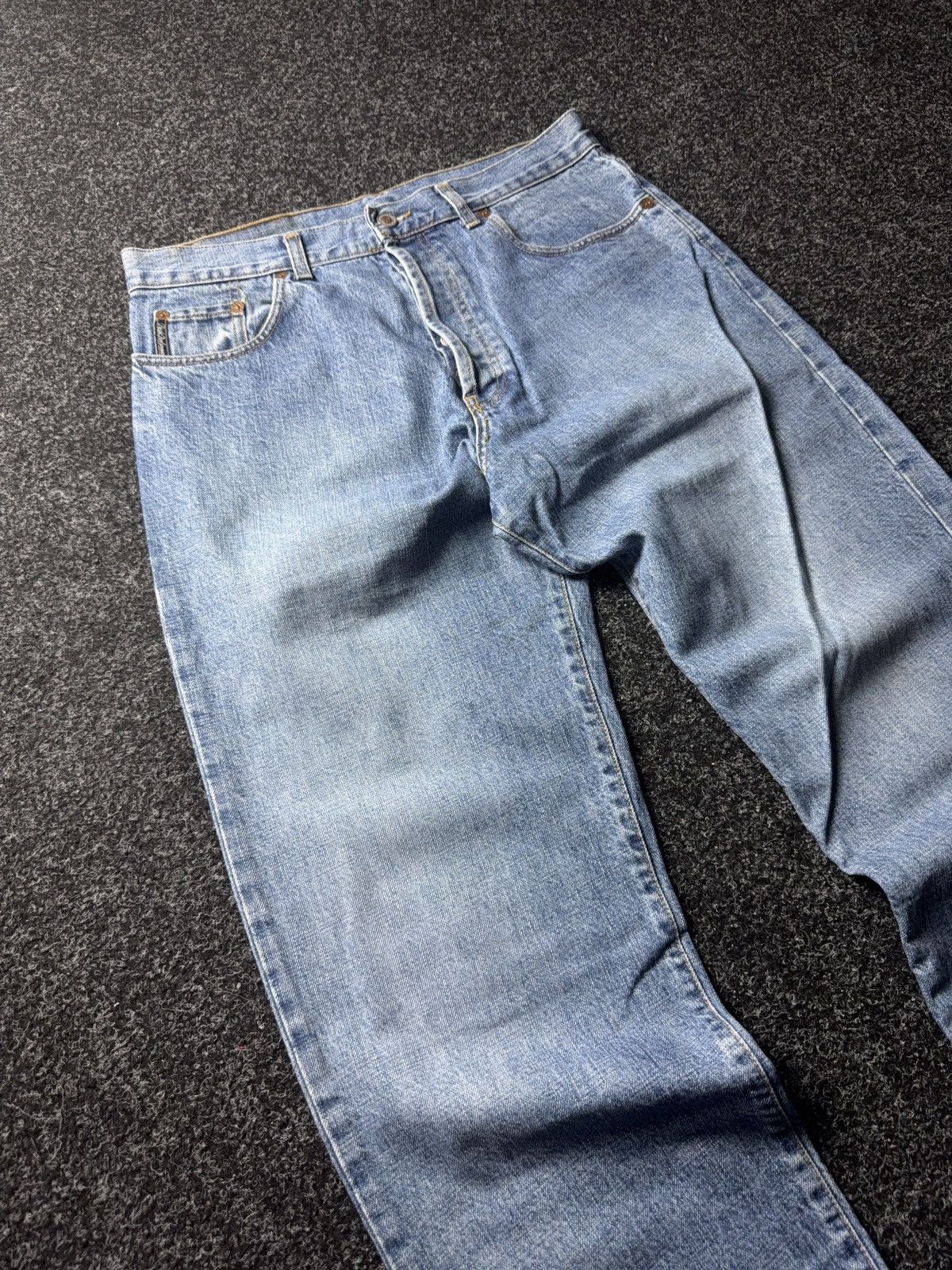 Peak Performance 90s Retro Peak Performance Italy Vintage Light Wash Jeans Size US 33 - 6 Thumbnail