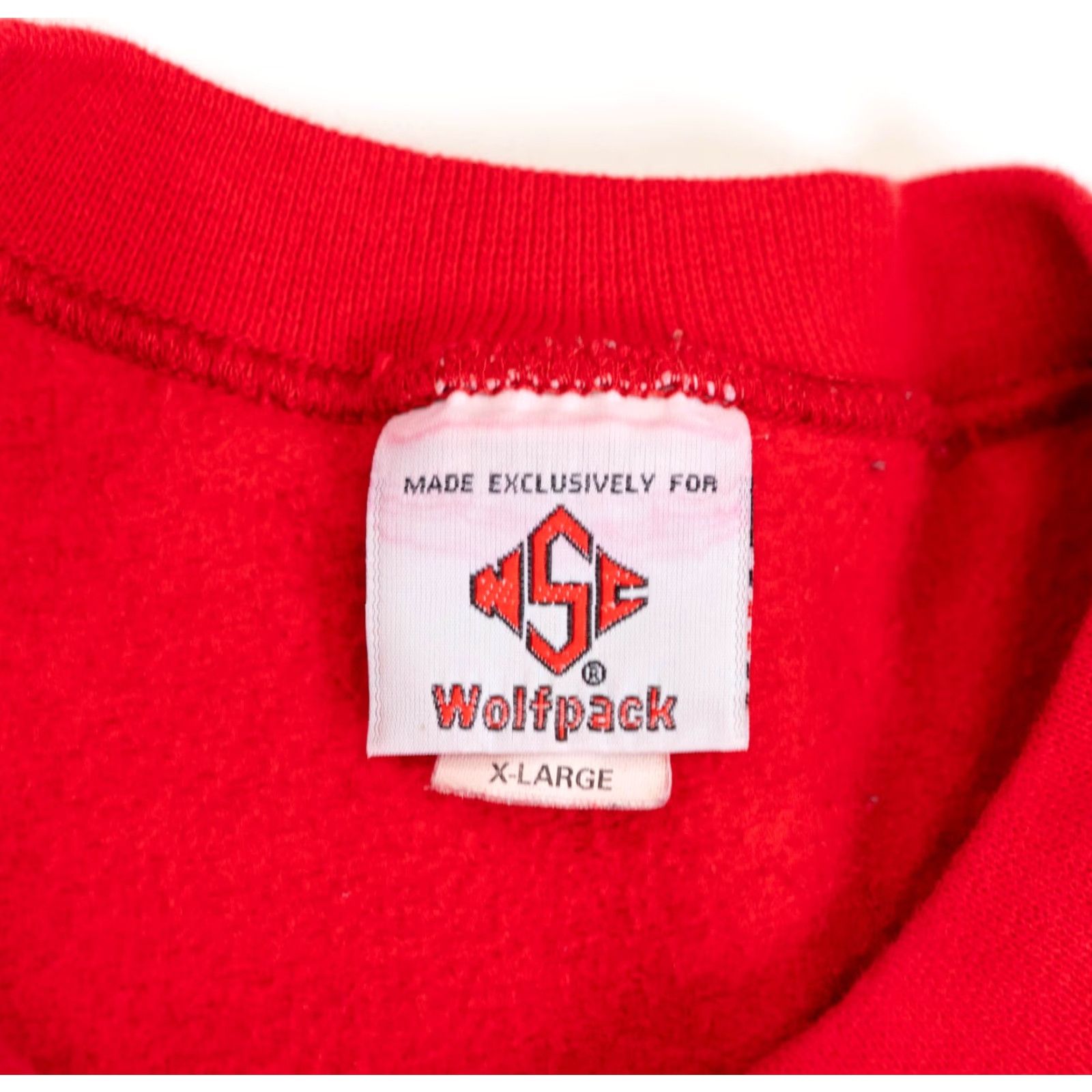 Vintage Vintage NC State Wolfpack 90s Red Classic Pullover Sweatshirt Mens XL Cotton Exchange Size US XL / EU 56 / 4 - 4 Thumbnail