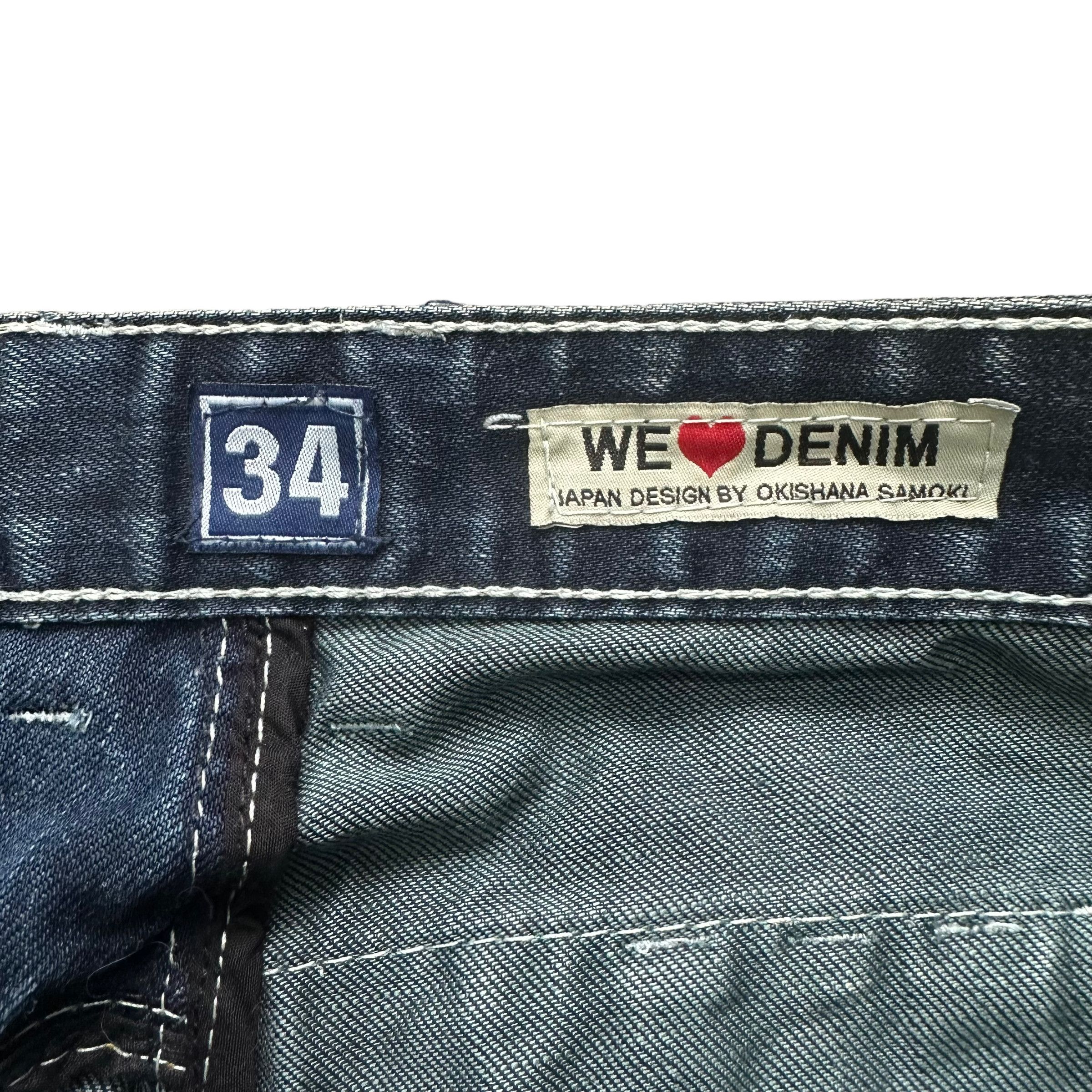 Japanese Brand JAPRAG JP 2131 CRAZY DESIGN DECONSTRUCTED DENIM #8641-018 Size US 34 / EU 50 - 10 Thumbnail