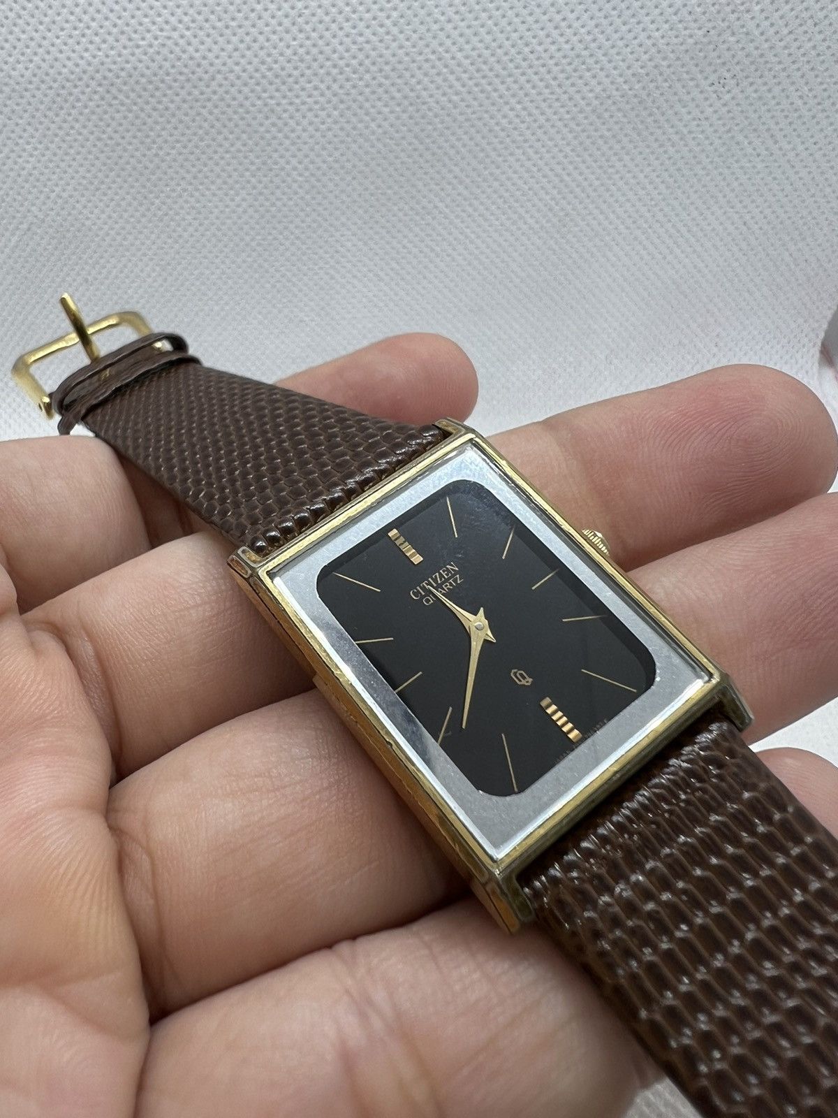 Citizen Vintage Citizen 4-795962 Y0 Tank Quartz Watch Size ONE SIZE - 3 Thumbnail