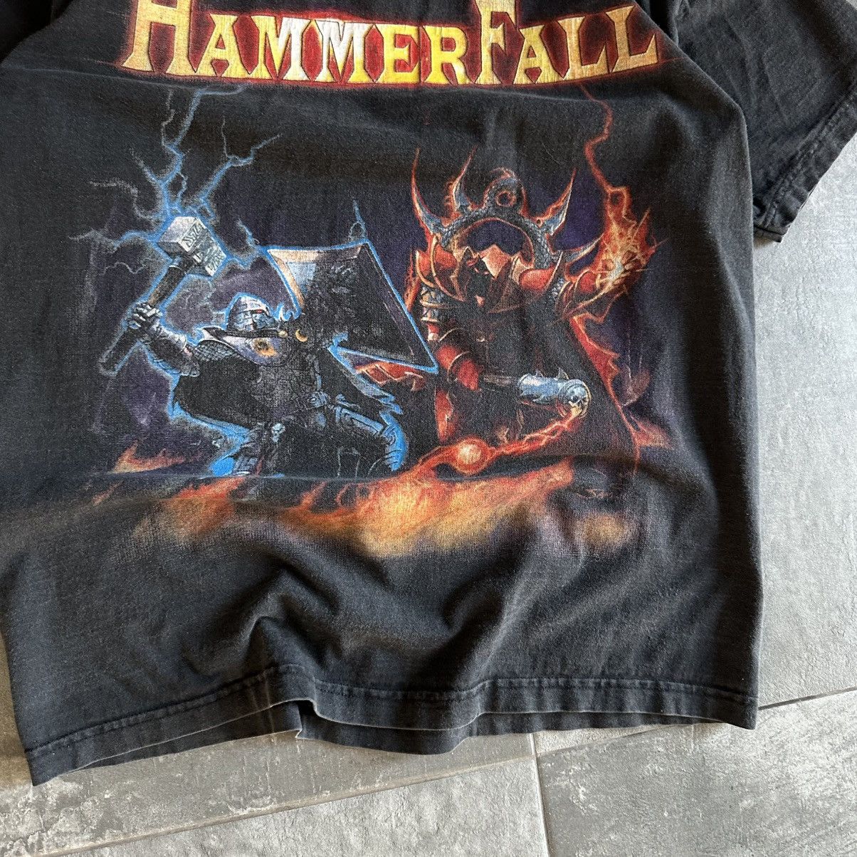 Band Tees Vintage Japanese Style HammerFall T-shirts Crazy Fir Y2K Size US M / EU 48-50 / 2 - 5 Thumbnail