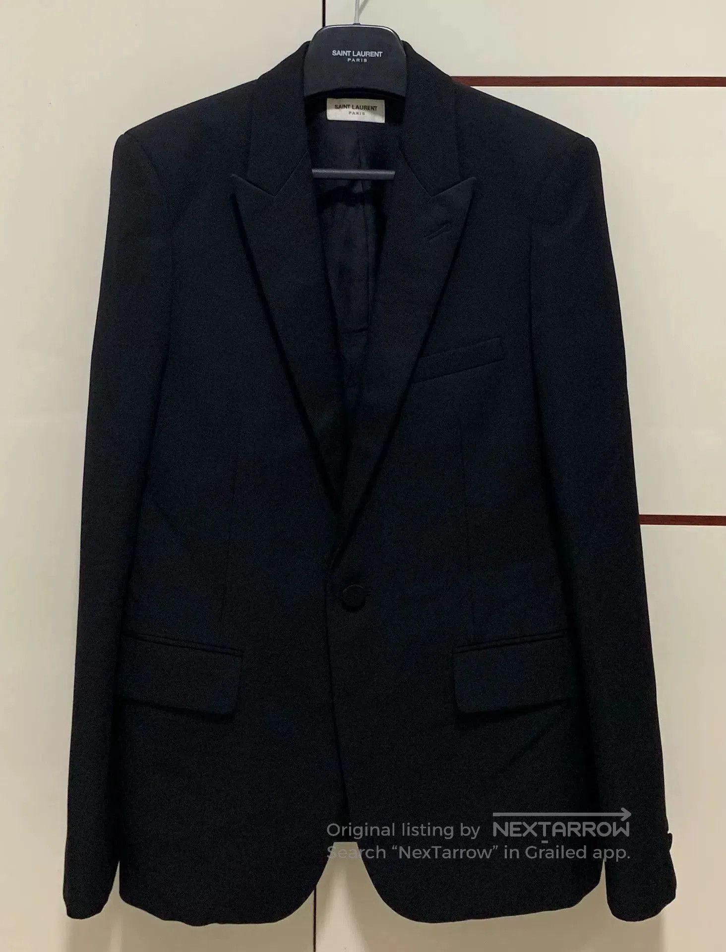 Saint Laurent Paris Saint Laurent Black Smoking Jacket. Size US M / EU 48-50 / 2 - 1 Thumbnail