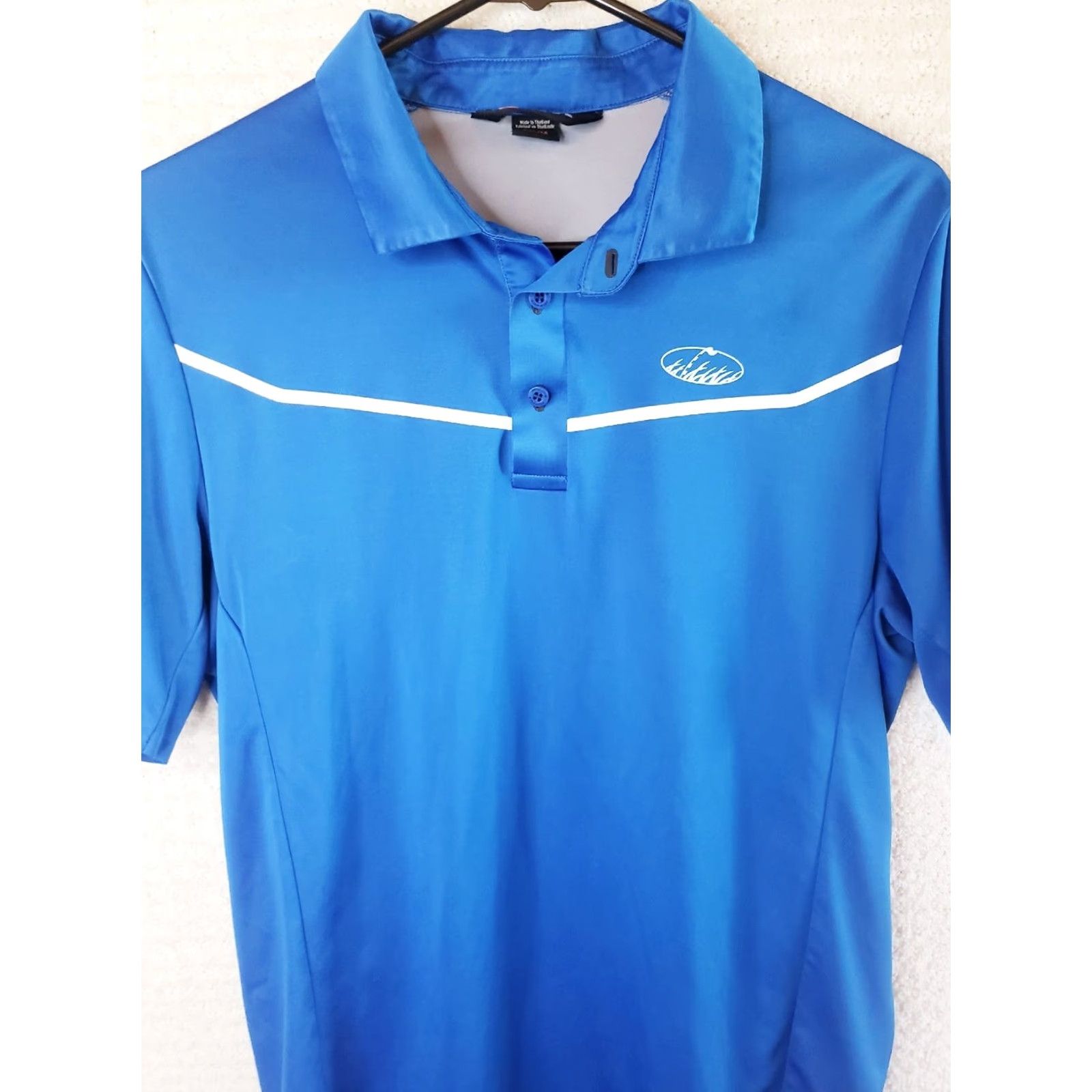 KJUS KJUS Polo Golf Shirt Short Sleeve UPF 50+ Blue Men's M Polo Embroidered Solid Casual Activewear Travel Shirt Size US M / EU 48-50 / 2 - 2 Thumbnail
