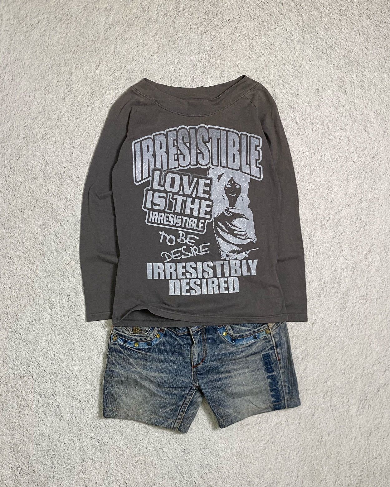 Japanese Brand y2k Vkei Style Dig deep long sleeve tee X Hysteric Glamour Size US L / EU 52-54 / 3 - 2 Thumbnail