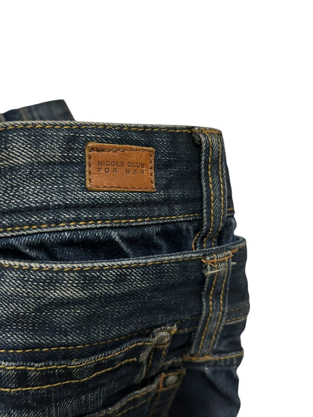 If Six Was Nine × Le Grande Bleu (L.G.B.) × Nicole Club Nicole Club For Men Rare Double Waist Punk Style Denim Jeans Size US 32 / EU 48 - 6 Thumbnail