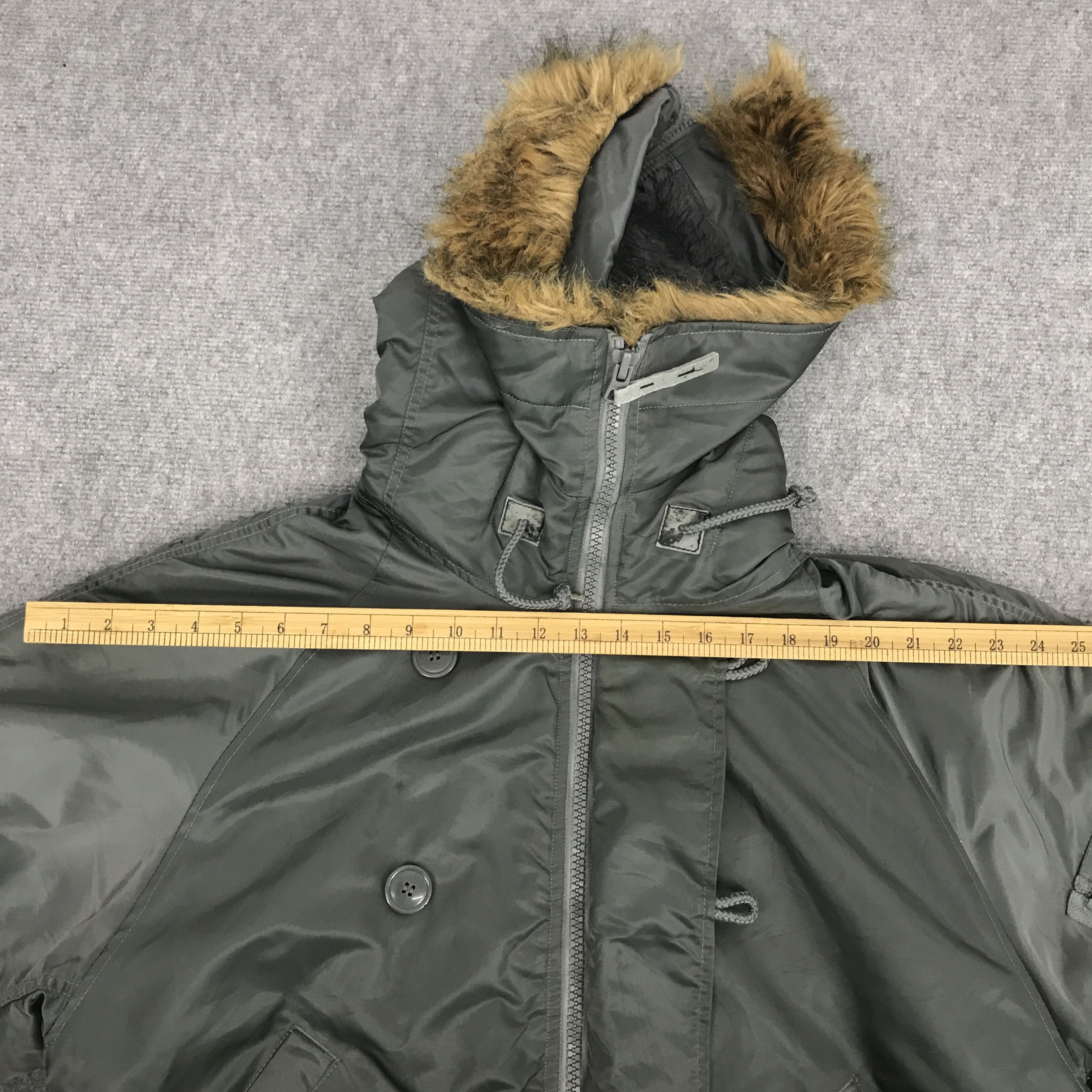 Alpha Industries Rare Alpha industries Heavy Zipper Jacket Fur Hoodie Size US L / EU 52-54 / 3 - 6 Thumbnail