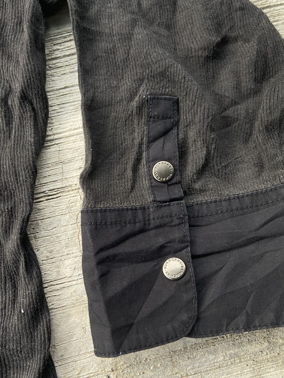 Burberry Vintage Burberry London Black Lace-Up Pullover Shirt Size US M / EU 48-50 / 2 - 7 Thumbnail