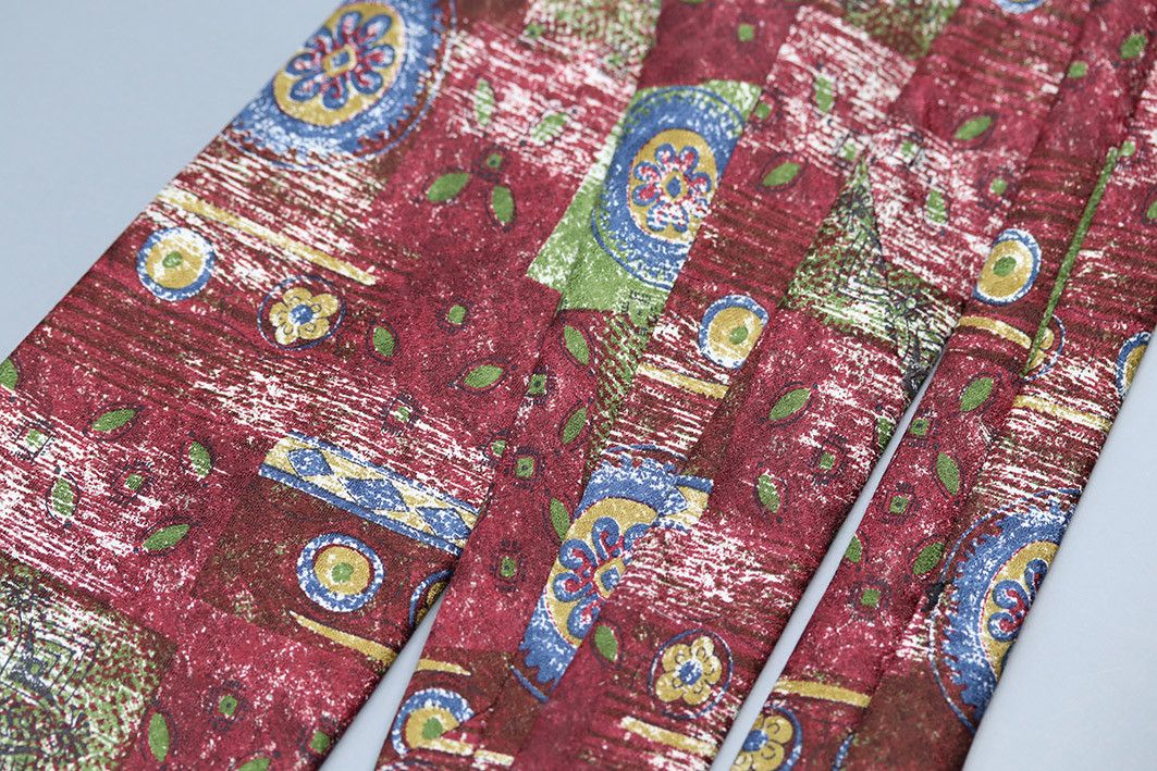 Other Vintage ALPI Silk Tie – Abstract Pattern with Metal Charm Size ONE SIZE - 9 Thumbnail