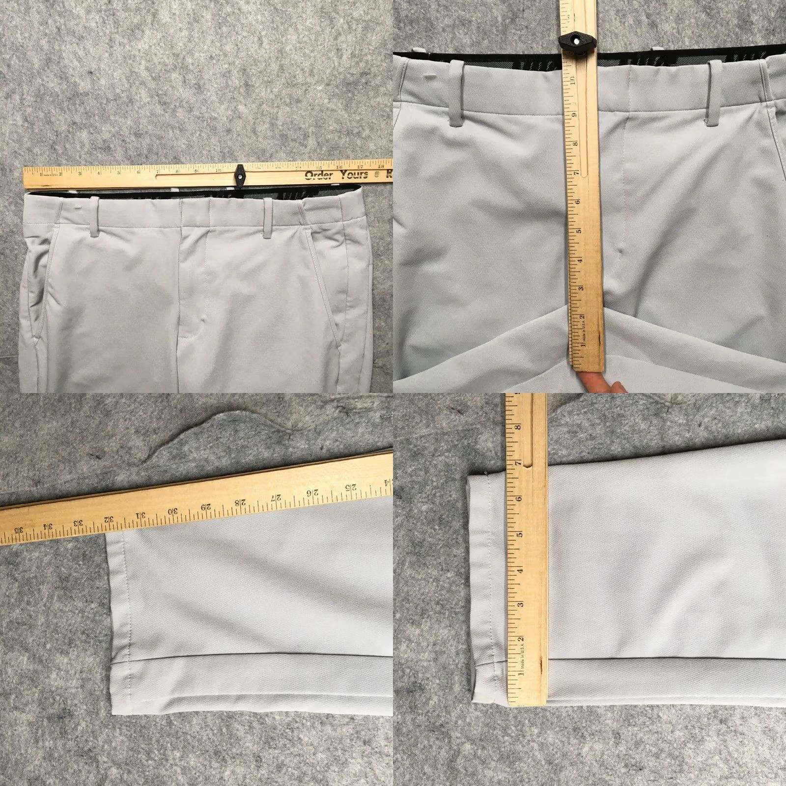 Nike Nike Flex Vapor Golf Pants Mens 33x32 Gray Performance Slim Tapered BV0273 Size US 33 - 9 Thumbnail