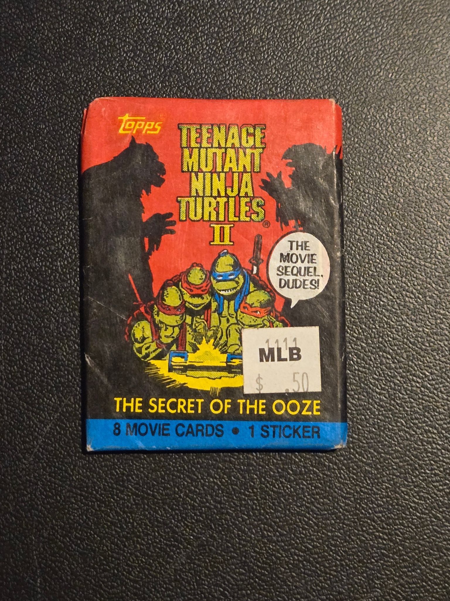 Other Topps Teenage Mutant Ninja Turtles II Sealed Movie Card Size ONE SIZE - 2 Thumbnail