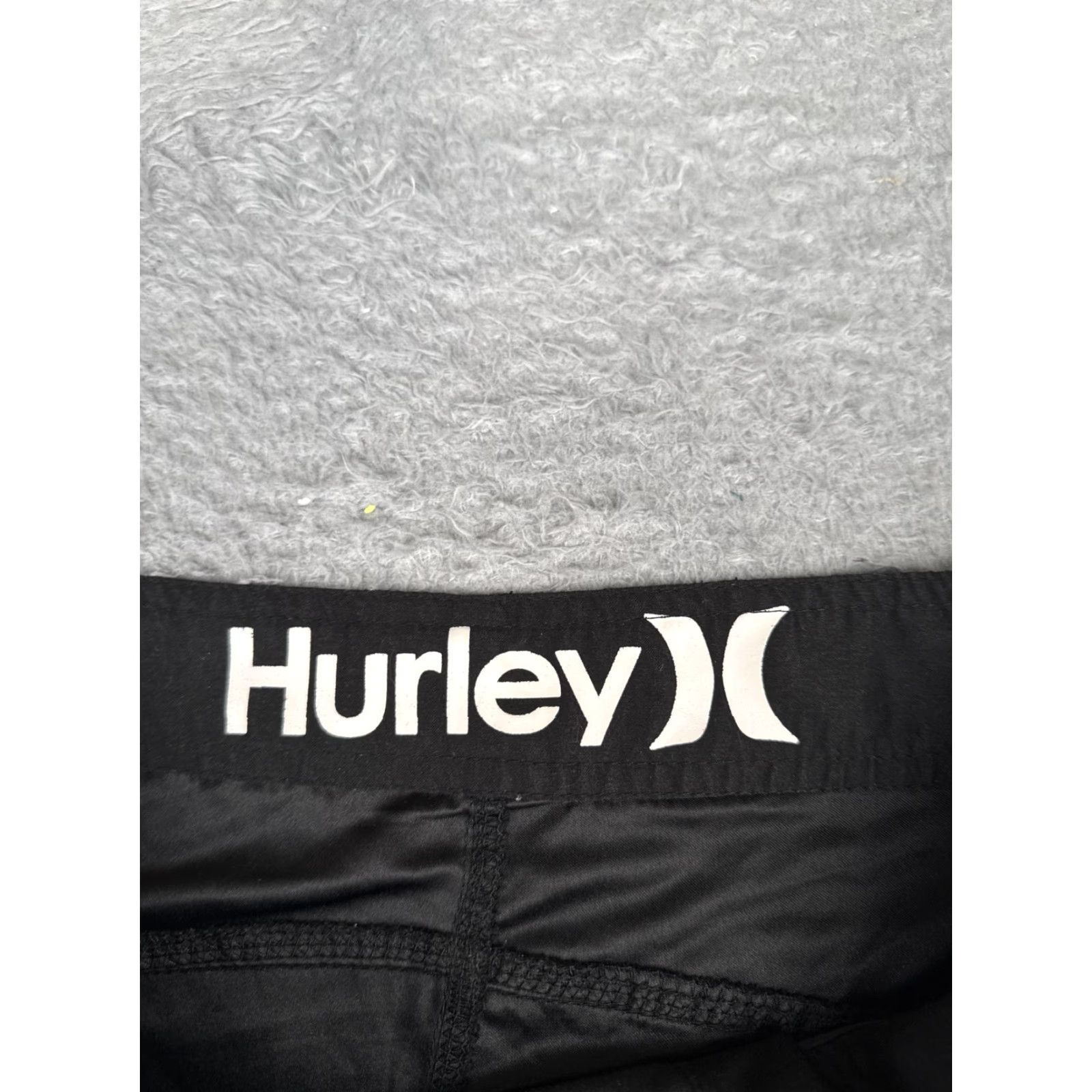 Hurley Hurley Board Shorts Mens 29x10 Black Swim Trunks Drawstring Cargo Pocket Surf Size US 29 - 6 Thumbnail