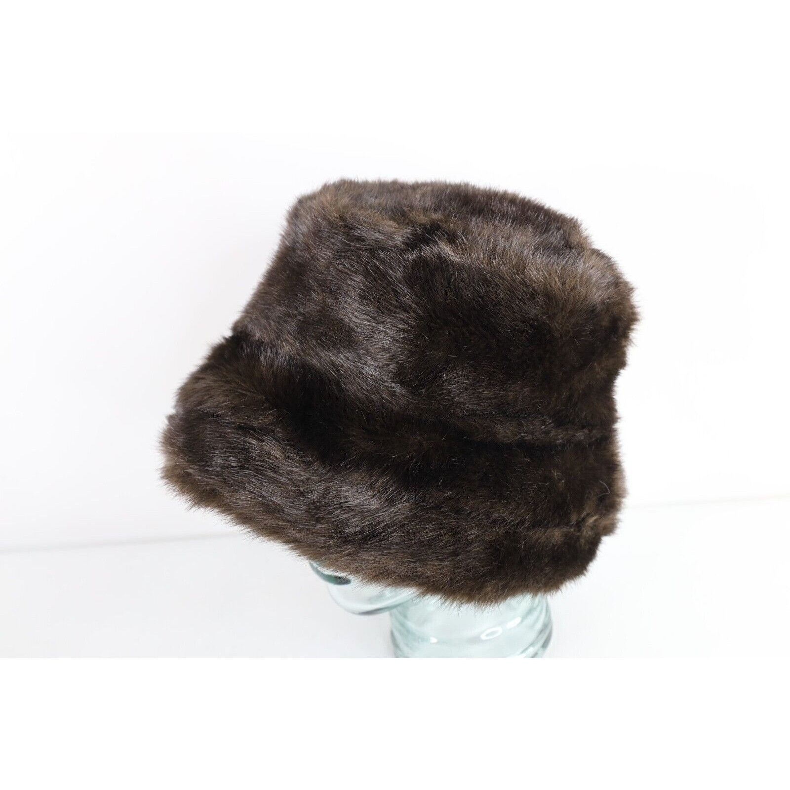 Vintage Vintage 90s Streetwear Faux Fur Plush Shag Bucket Hat Cap Size ONE SIZE - 2 Thumbnail