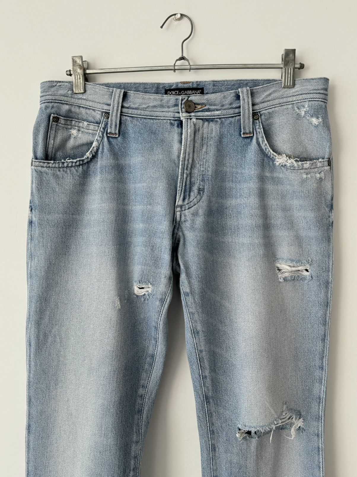 Dolce & Gabbana × Vintage Vintage Dolce & Gabbana Opium Ripped Slim Jeans Pants Size US 32 / EU 48 - 4 Thumbnail
