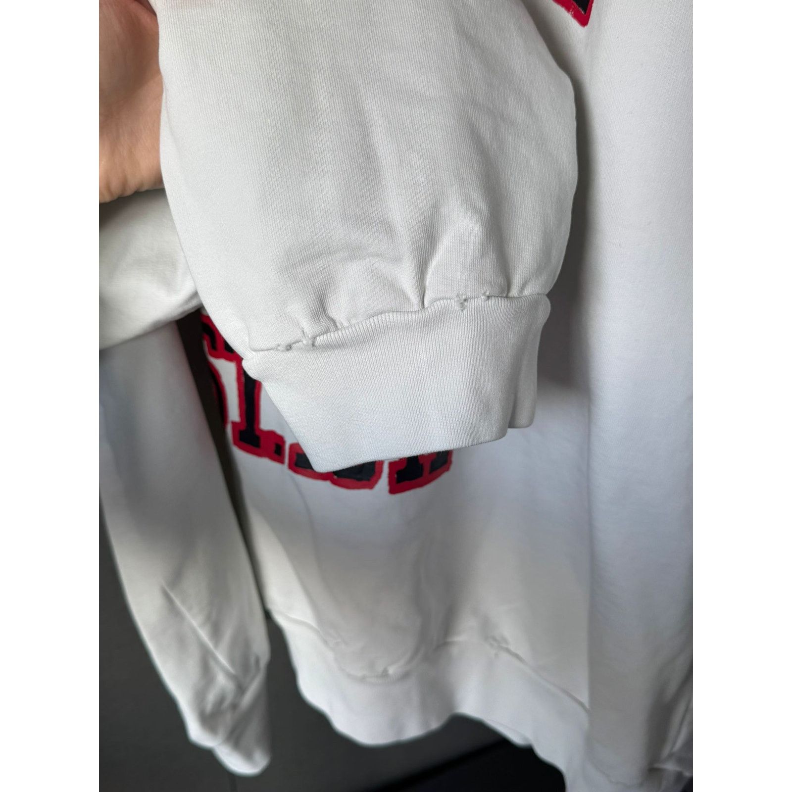 Balenciaga o1alis0126 DIY College or University hooded sweatshirt white Size US XL / EU 56 / 4 - 6 Thumbnail
