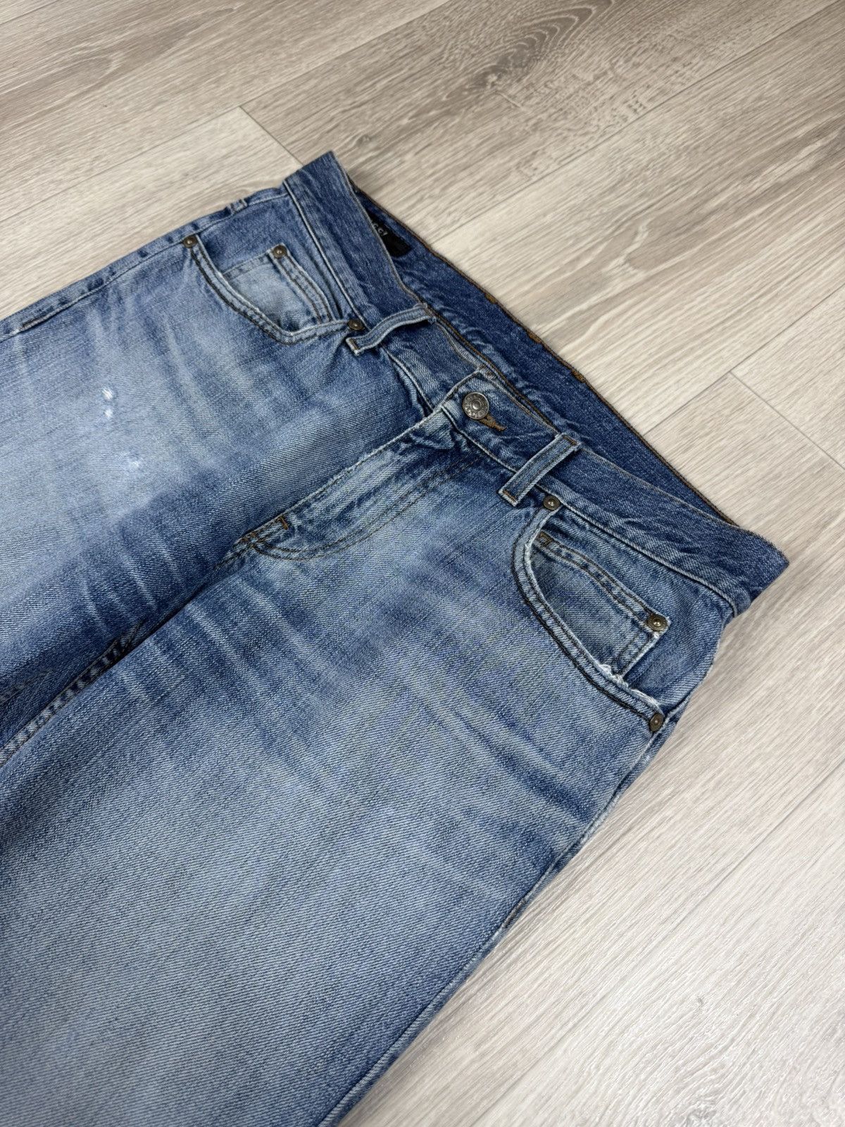 Gucci Vintage Gucci Women Distressed Denim Jeans Size 32" / US 10 / IT 46 - 3 Thumbnail