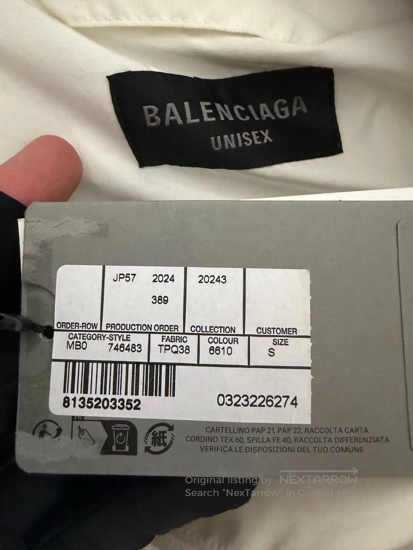 Balenciaga Balenciaga Black Red White Color-Block Jacket. Size US S / EU 44-46 / 1 - 3 Thumbnail