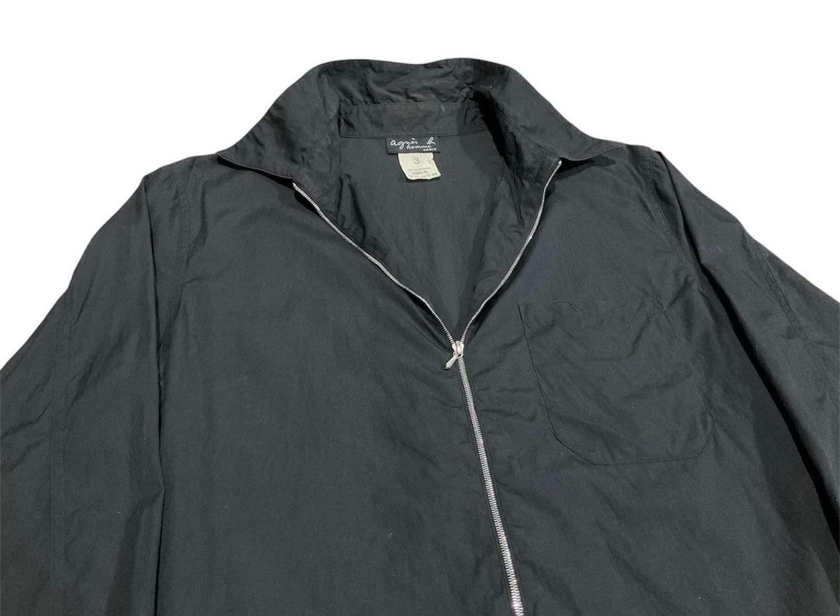Designer × Japanese Brand × agnes b. 🔥Vintage Agnes B Homme Paris Nylon Zip Up Shirt Size US M / EU 48-50 / 2 - 2 Thumbnail