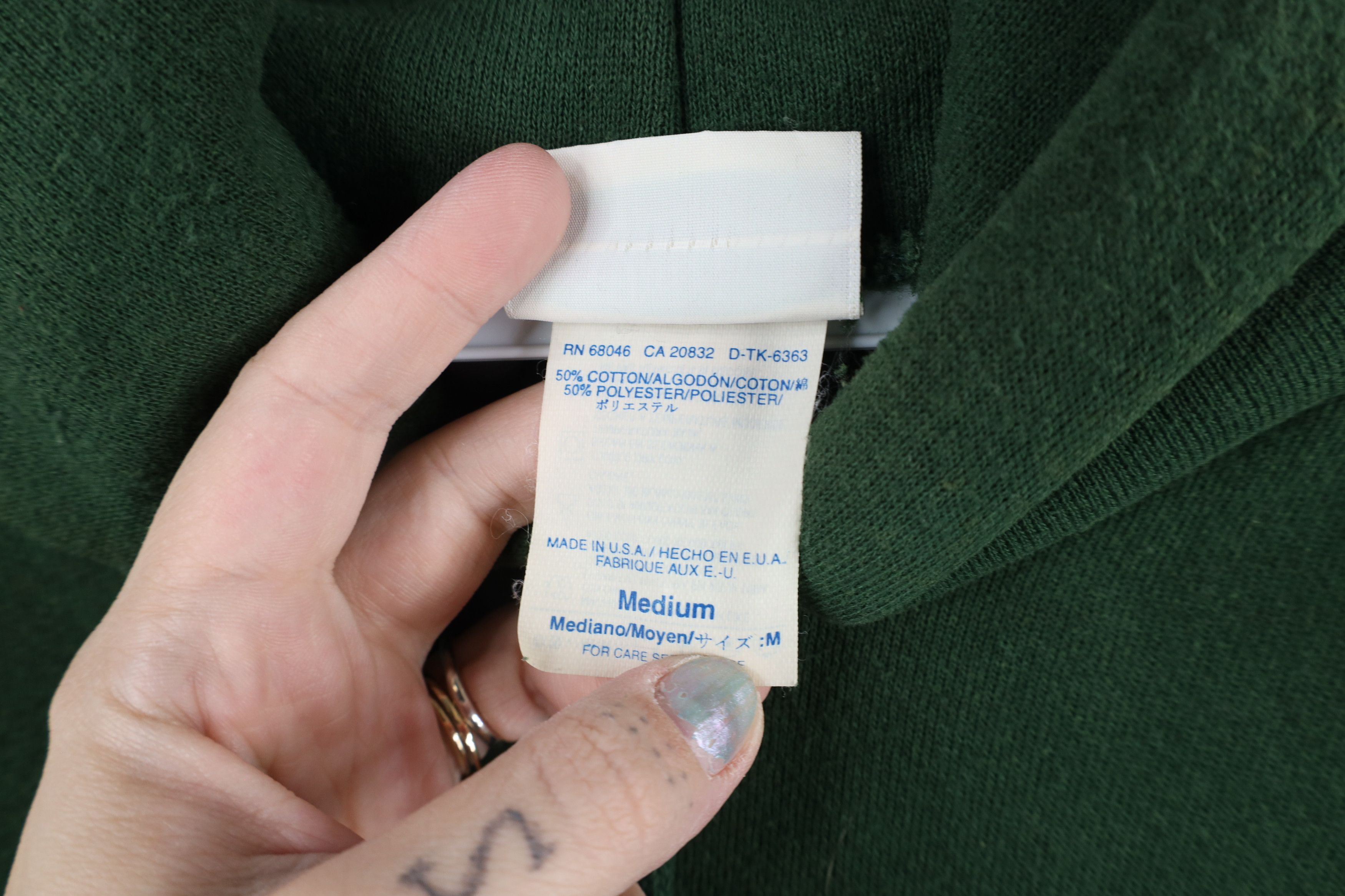 Vintage Vintage 90s Streetwear Out Miami Motors Hoodie Green USA Size US M / EU 48-50 / 2 - 11 Thumbnail