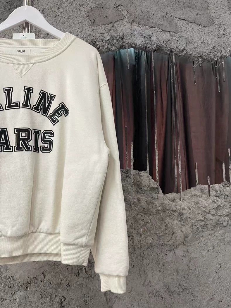 Celine Celine Embroidered Letter Round Neck Sweatshirt Size US M / EU 48-50 / 2 - 4 Thumbnail