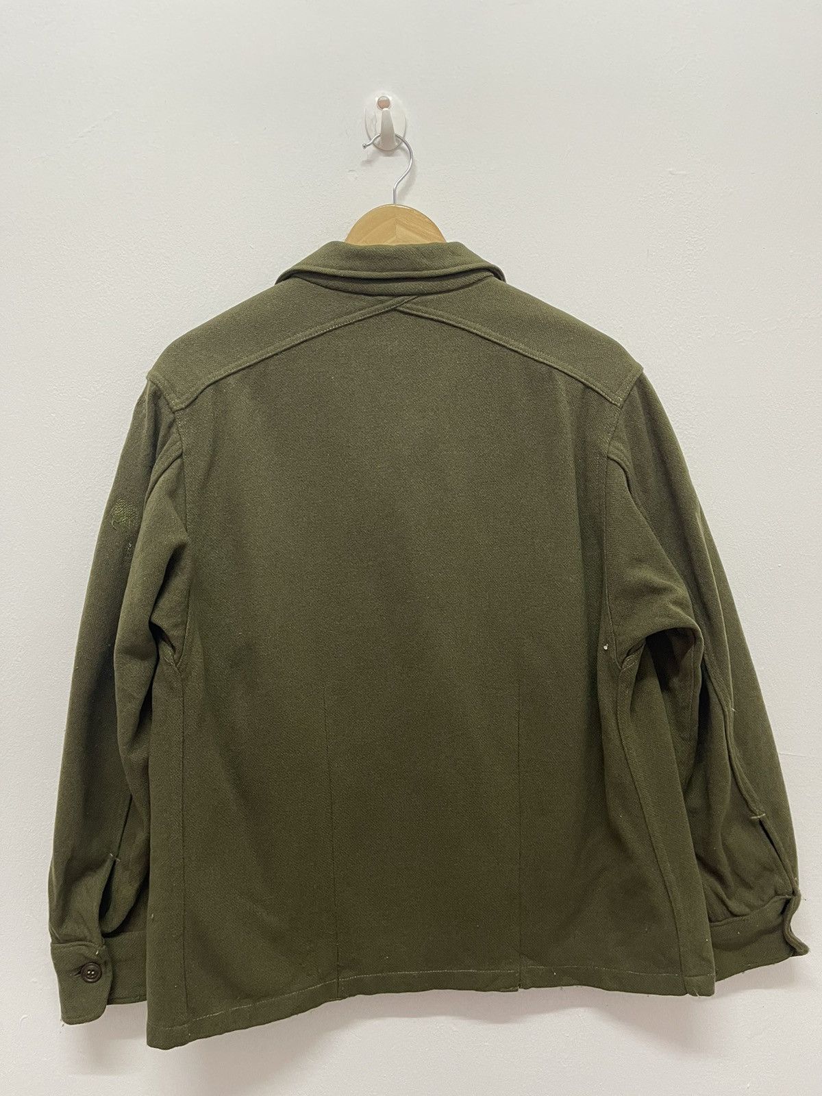 Vintage VINTAGE 70’s US ARMY OFFICER WOOL SHIRT Size US L / EU 52-54 / 3 - 3 Thumbnail