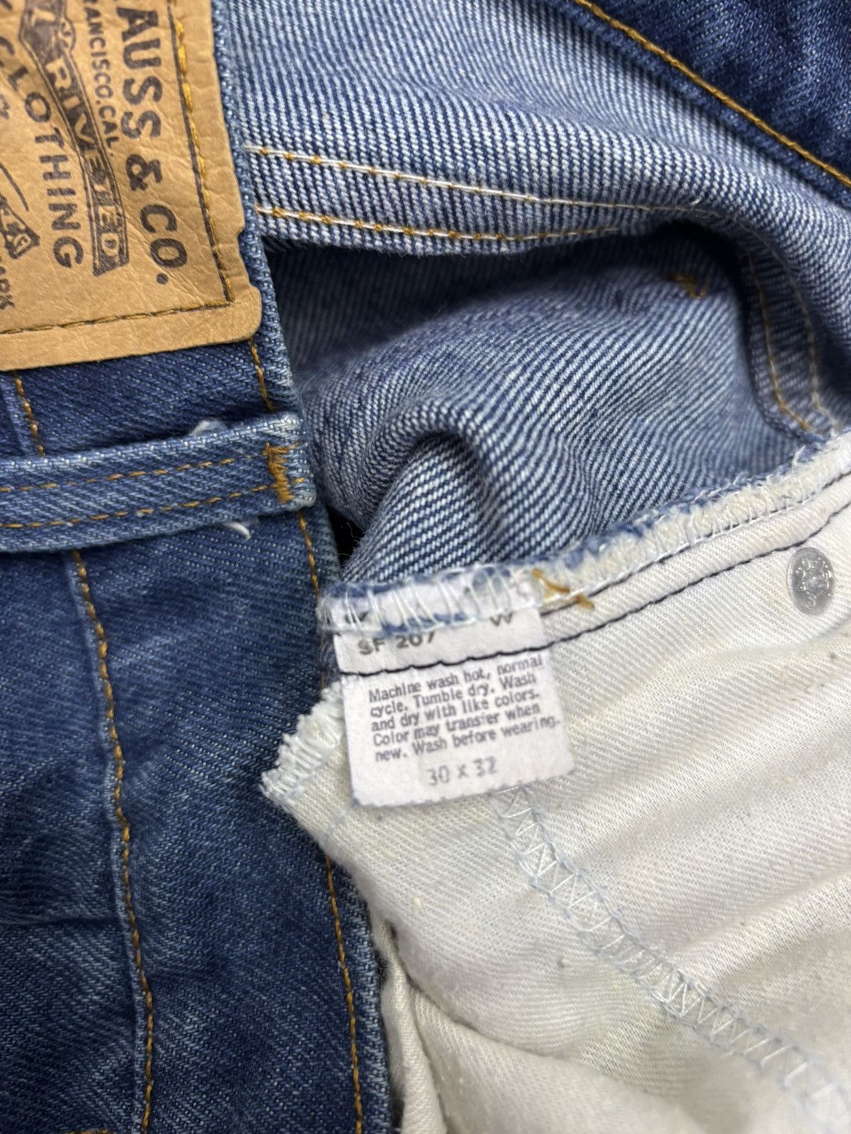 Hedi Slimane ❤️‍🔥Vintage Levis 516 Orange Tab Flared Jean Made in USA Size US 30 / EU 46 - 10 Thumbnail