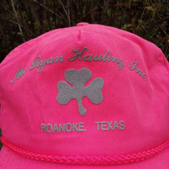 Nissan × Vintage DS Vintage McRyan Hauling Neon Pink Rope Snap Trucker Hat Size 26 - 2 Thumbnail