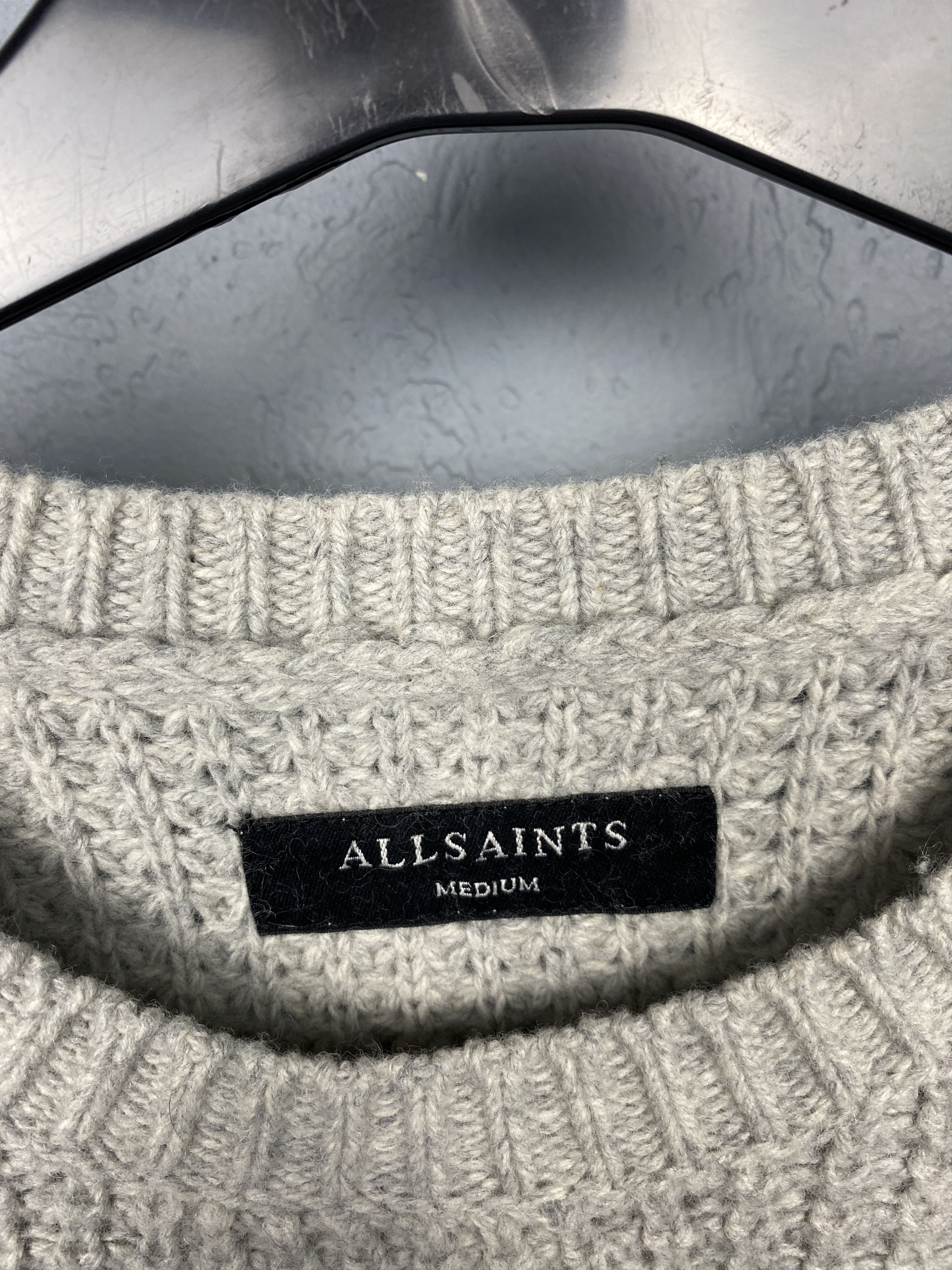 Allsaints Allsaints Tornn Crew Neck Mens Wool Knit Sweater Size US M / EU 48-50 / 2 - 3 Thumbnail