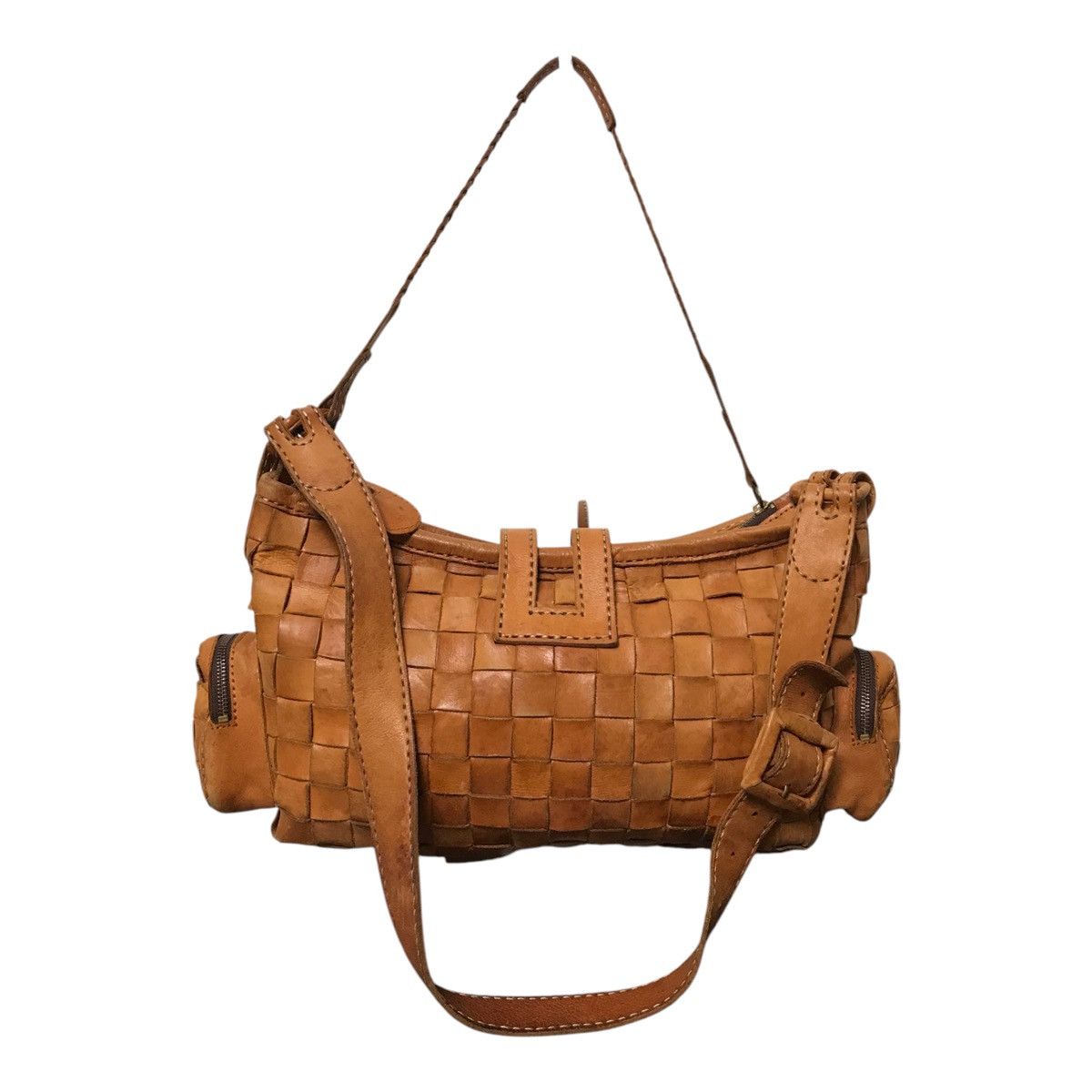 Leather × Vintage Japanese Robita Folita Brown Leathers Bag Size ONE SIZE - 7 Thumbnail