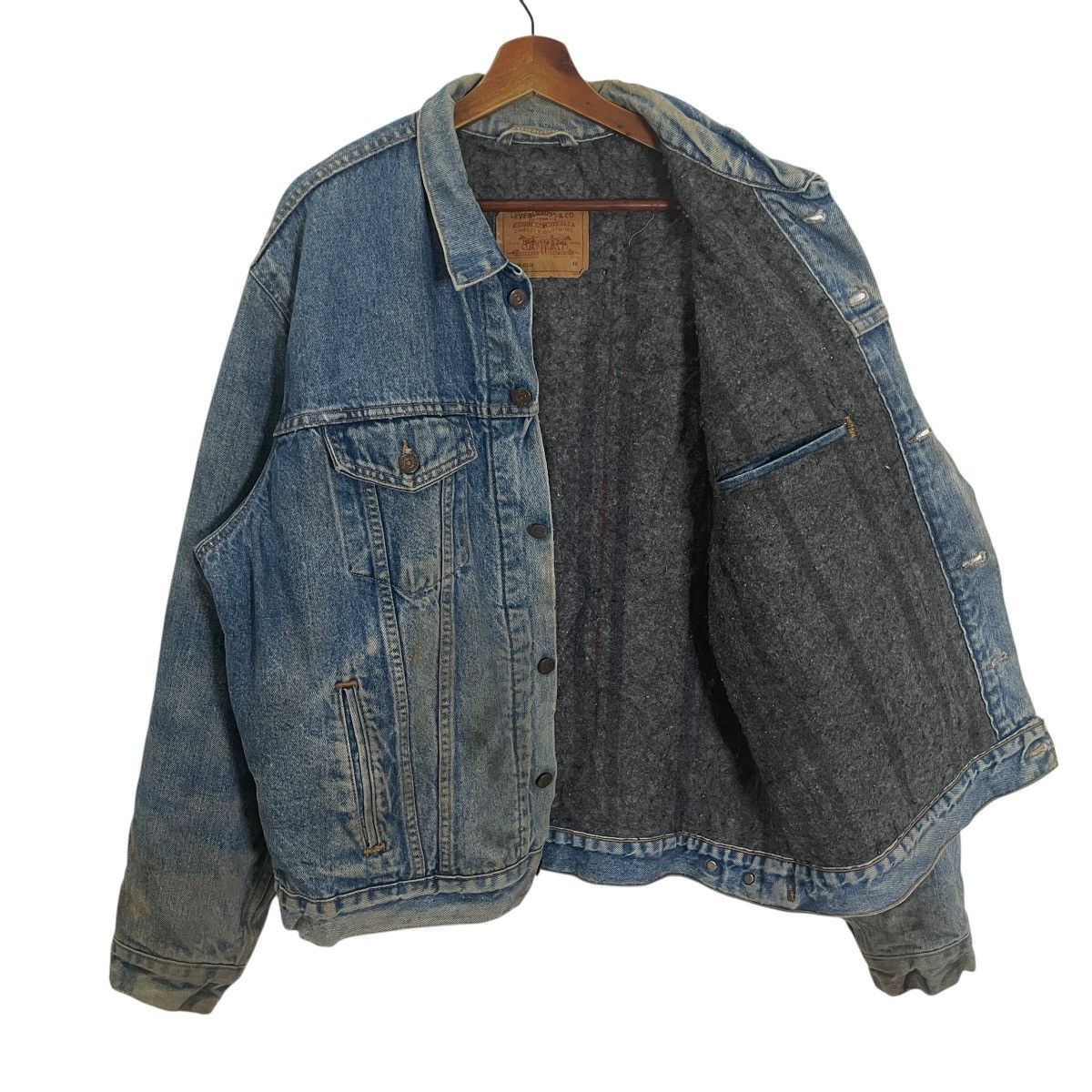 Levi's Vintage 80s Levis 71506-0316 Denim Jacket Size US XL / EU 56 / 4 - 1 Thumbnail