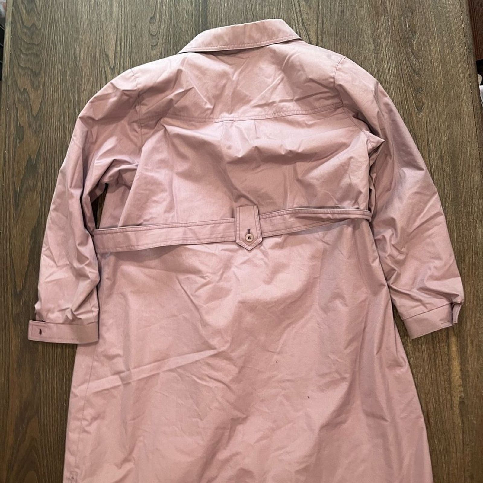 London Fog London Fog Maincoats Vintage Light Pink Trench Coat Sz 10 P Size L / US 10 / IT 46 - 8 Thumbnail