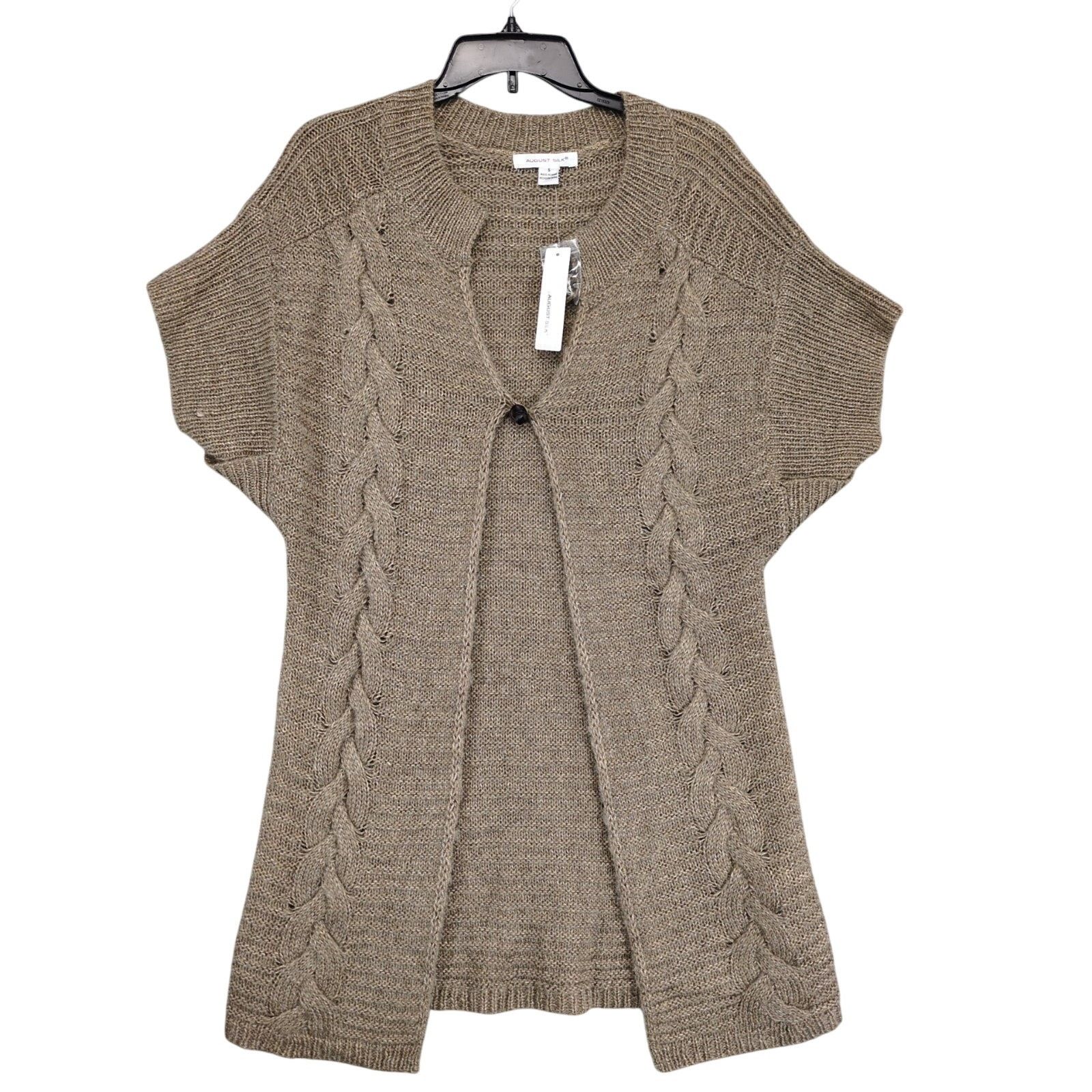 Other NWT August Silk Women's S 1-Button Cardigan Long Sweater Size S / US 4 / IT 40 - 1 Thumbnail