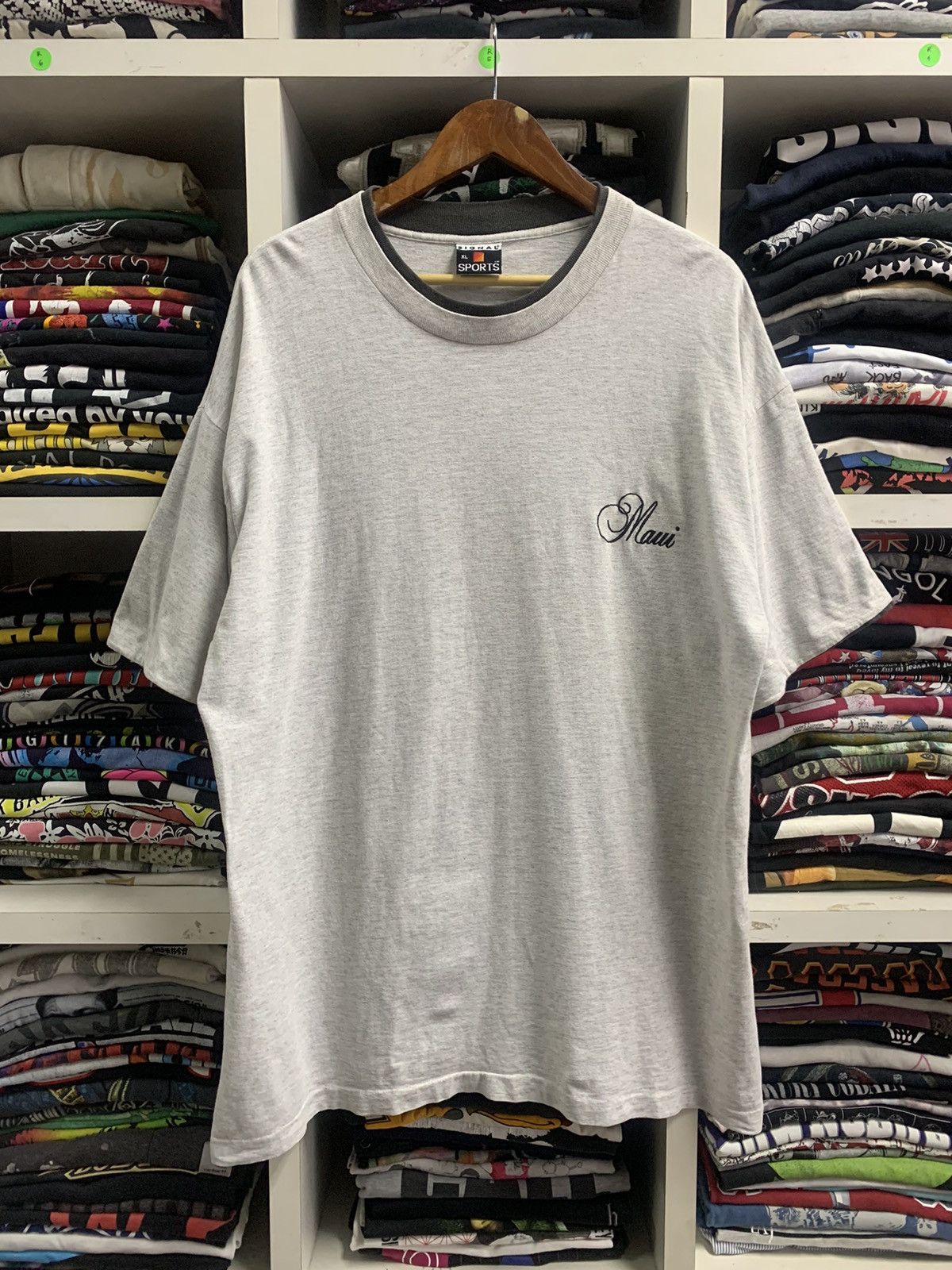 Signal Sport × Vintage Vintage 90s Signal Sports t-shirt Size US XL / EU 56 / 4 - 2 Thumbnail