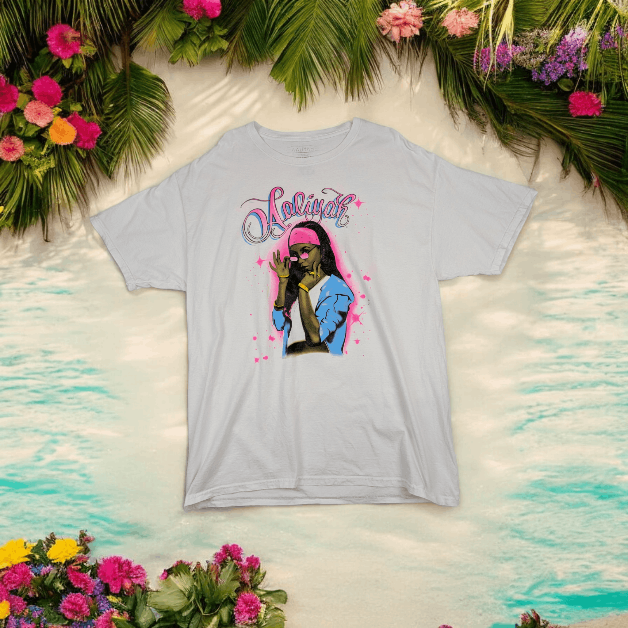 AALIYAH Hip Hop Rap Tee T-Shirt