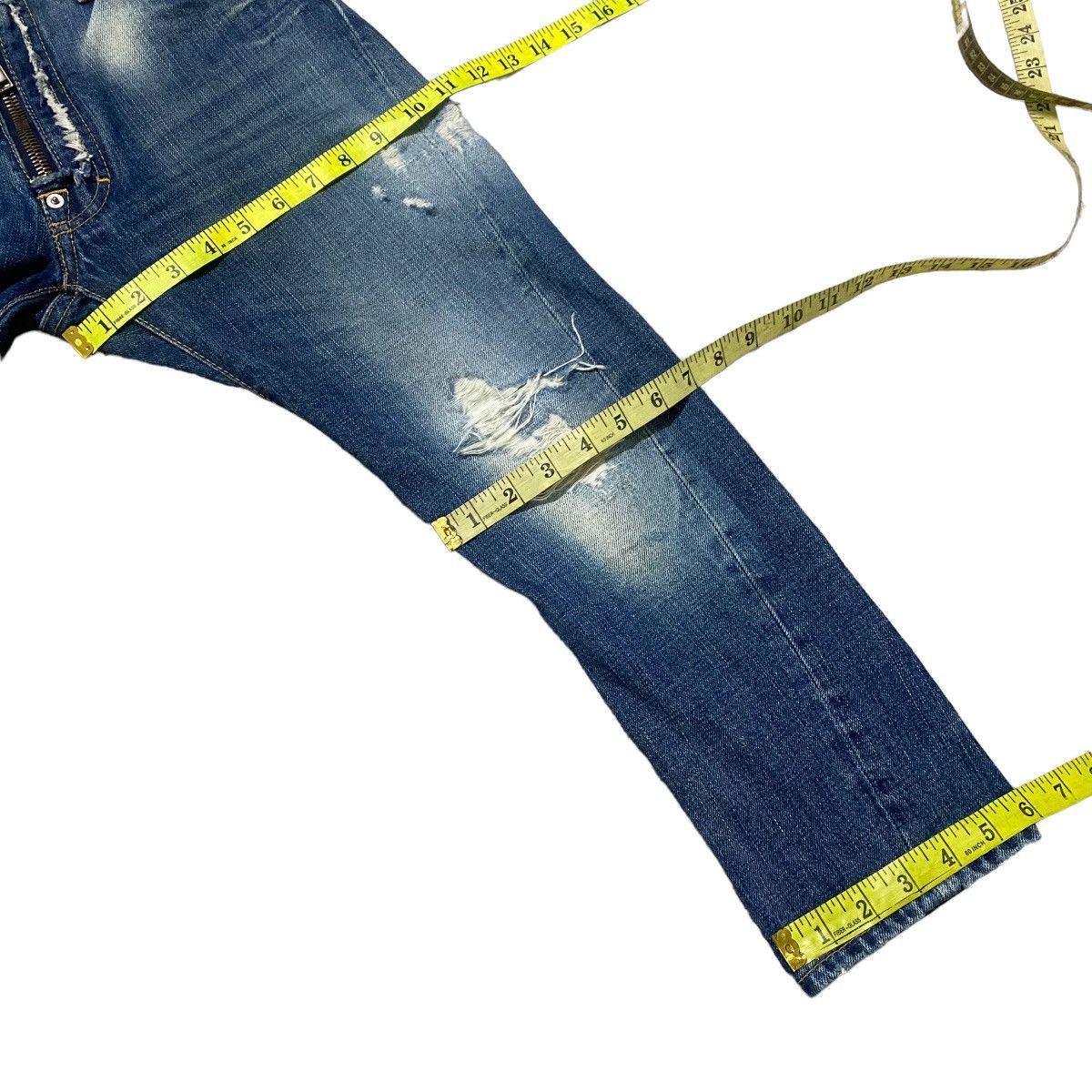 Dsquared2 Dsquared2 Distressed Denim Cropped Jeans Size 28" / US 6 / IT 42 - 23 Thumbnail