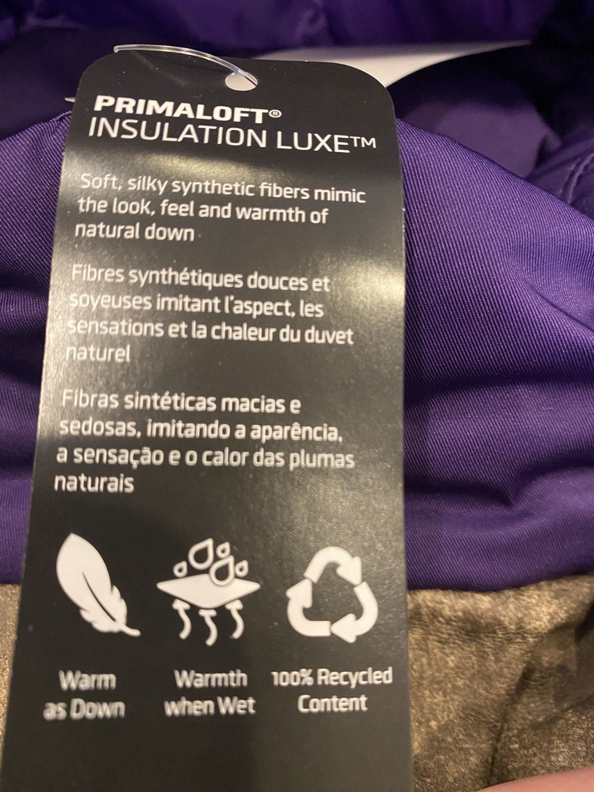 Supreme Supreme Leather Yoke Puffer Jacket “Purple” XXL FW25 Size US XXL / EU 58 / 5 - 18 Thumbnail