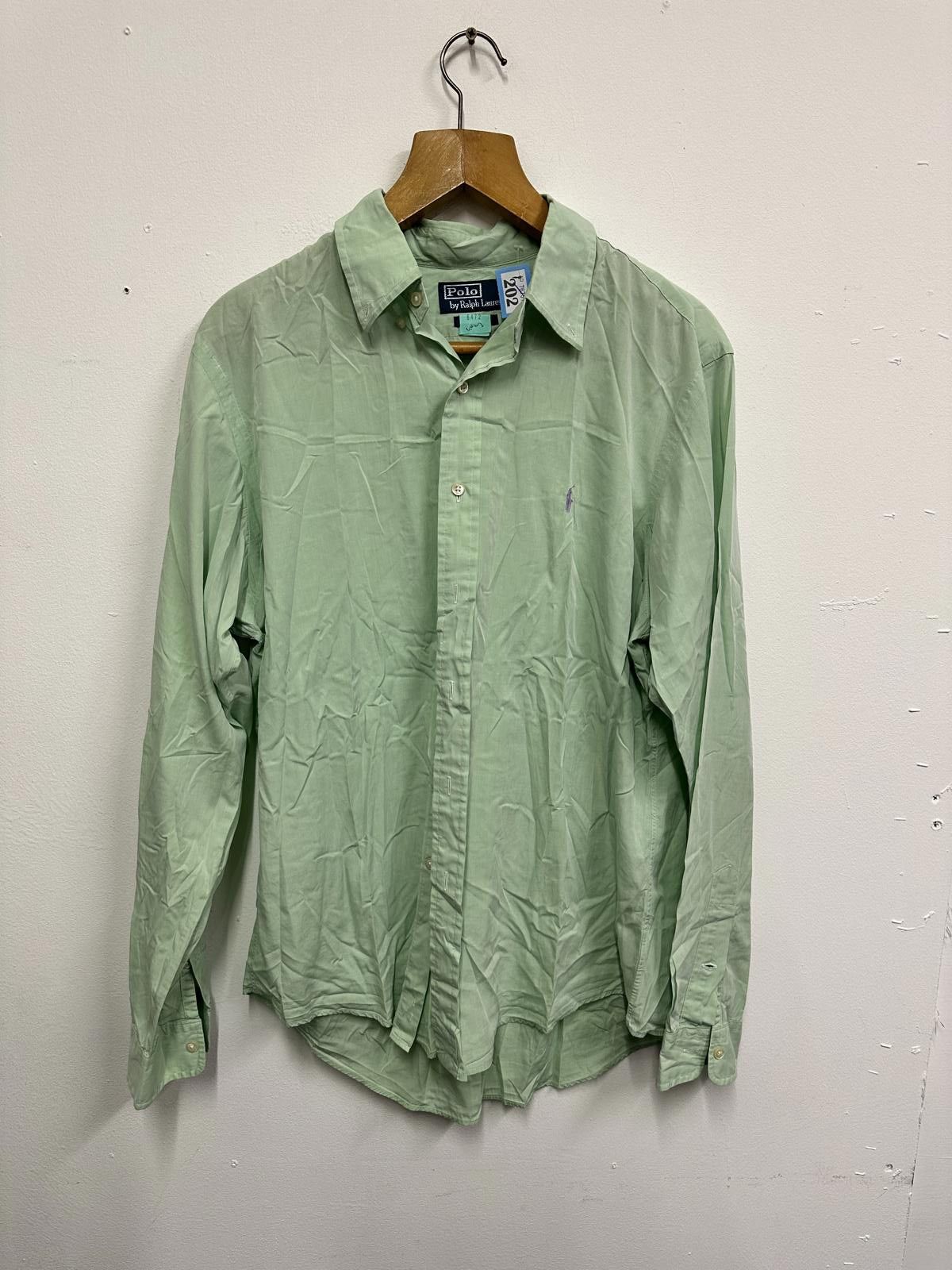 Other Men's Polo by Ralph Lauren Light Green Dress Shirt Size US L / EU 52-54 / 3 - 1 Thumbnail