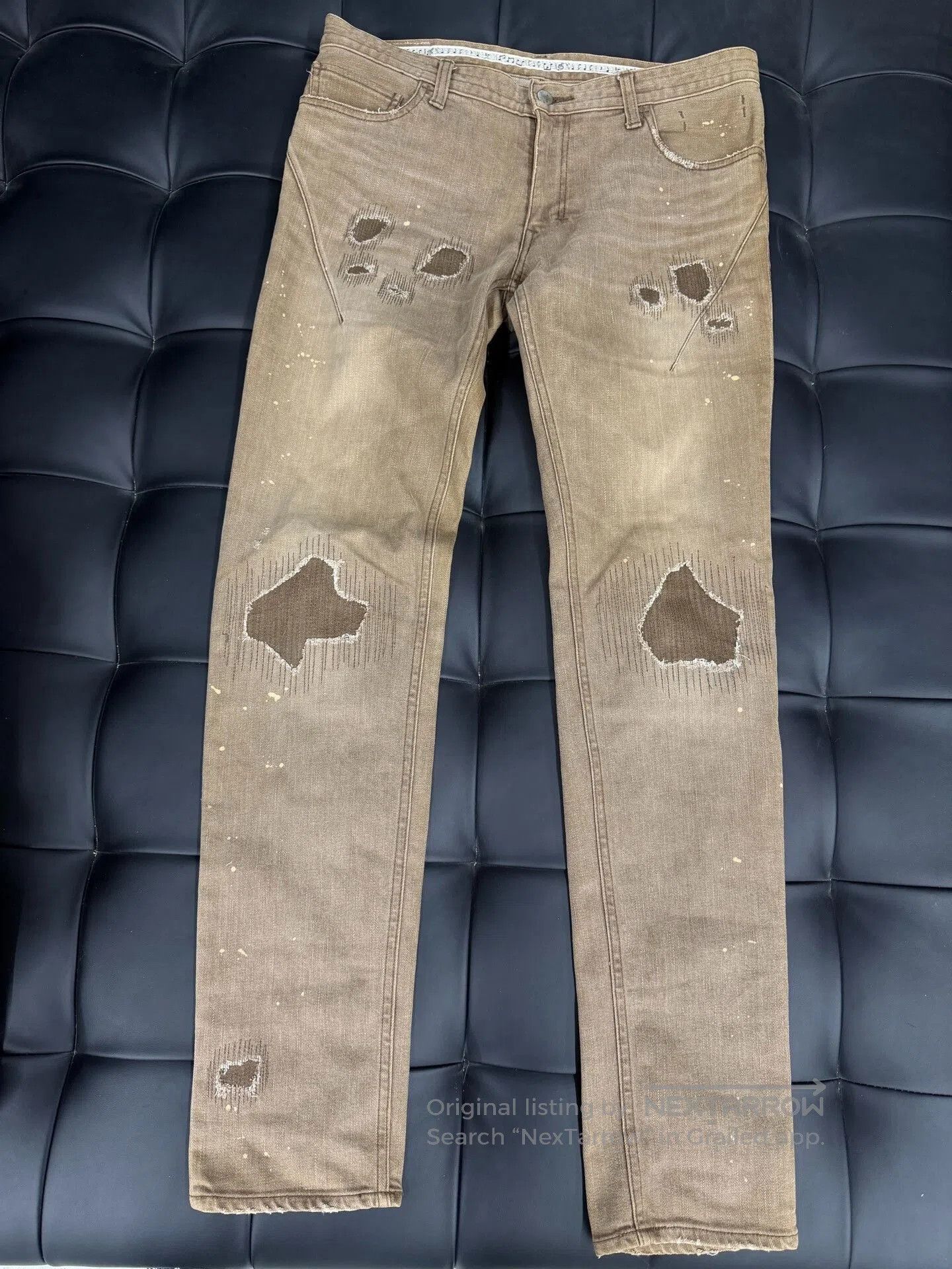 Number (N)ine Unique Number Nine Distressed Jeans. Size US 32 / EU 48 - 1 Thumbnail