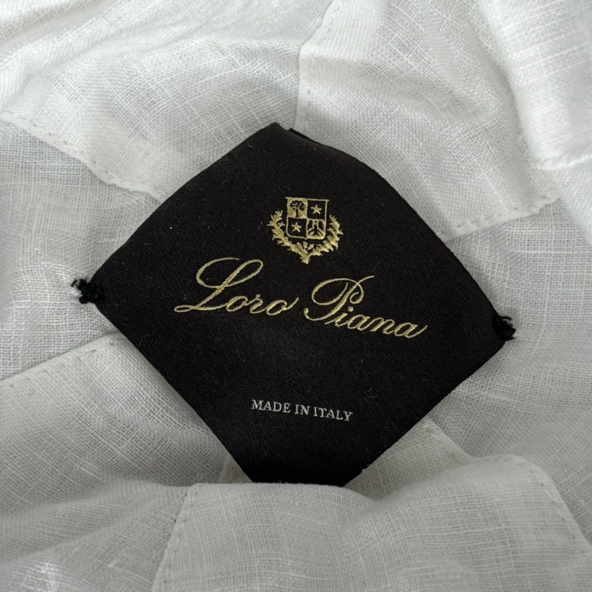Loro Piana Loro Piana Hat Baseball Cap Lino Linen White Logo Size ONE SIZE - 8 Thumbnail