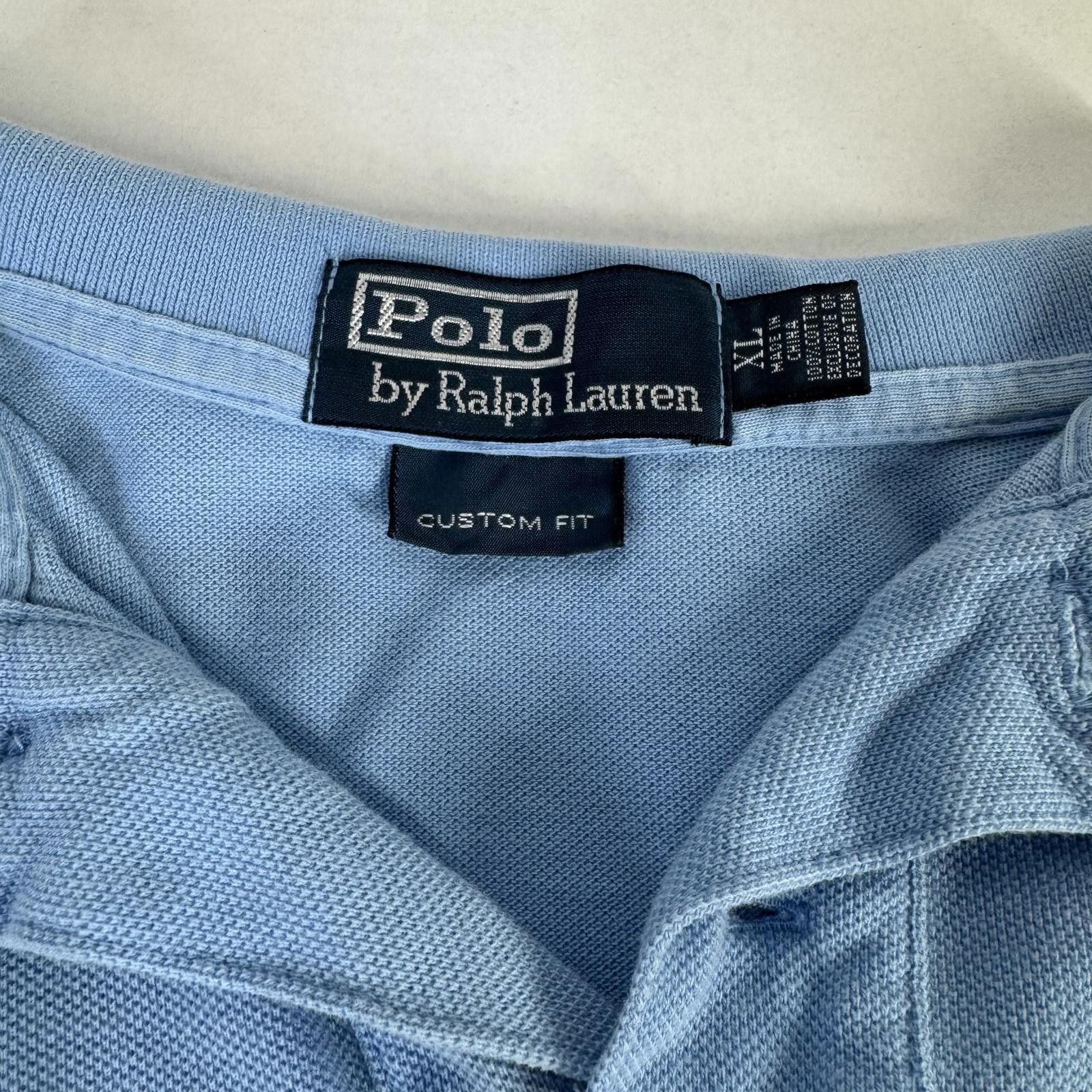 Polo Ralph Lauren Custom Fit Ralph Lauren Light Blue Polo Yellow Horse Size XL Size US XL / EU 56 / 4 - 7 Thumbnail