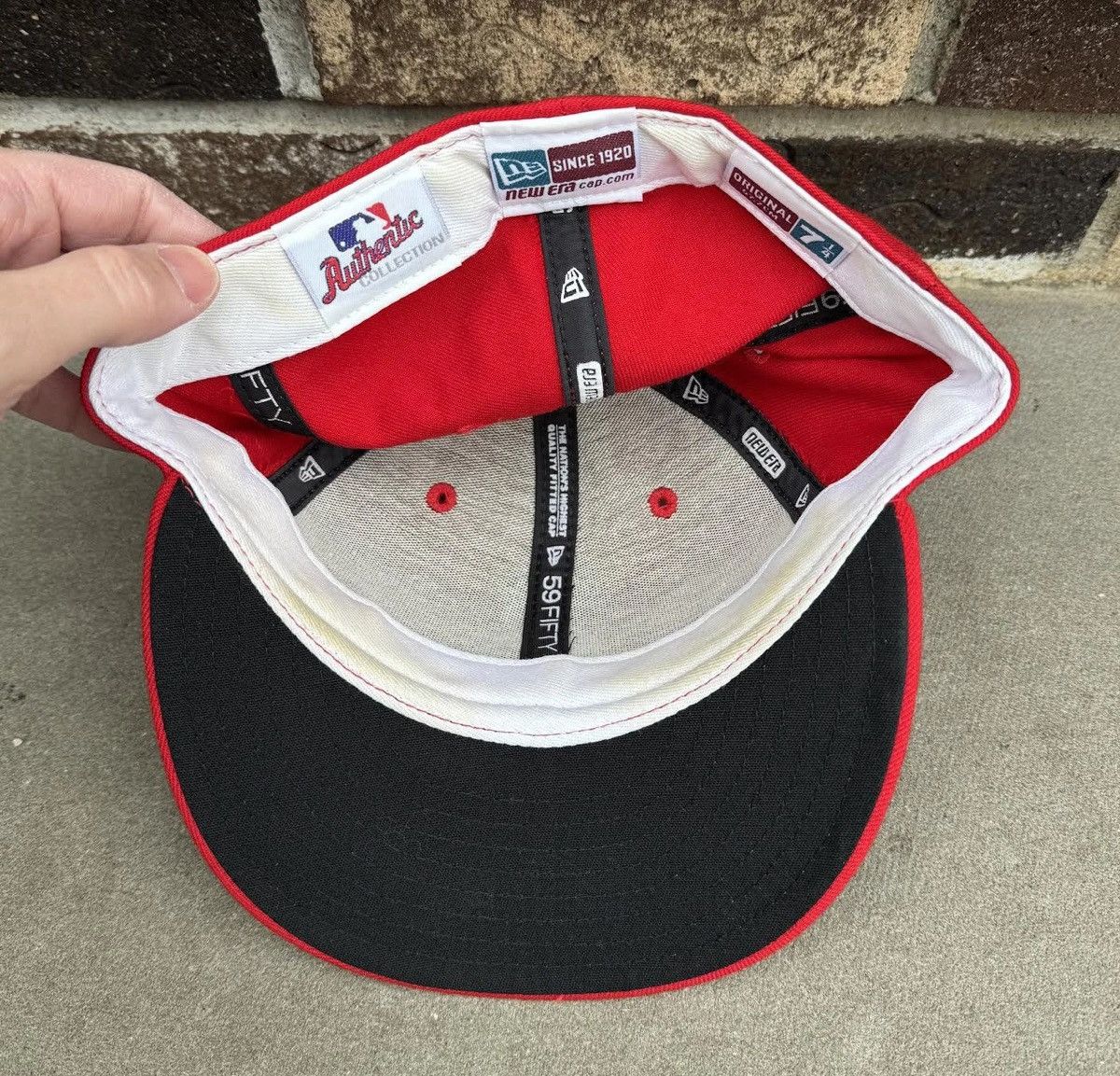 New Era Vintage New Era Los Angeles Angels Fitted Hat (Size 7 1/4) Size ONE SIZE - 3 Thumbnail