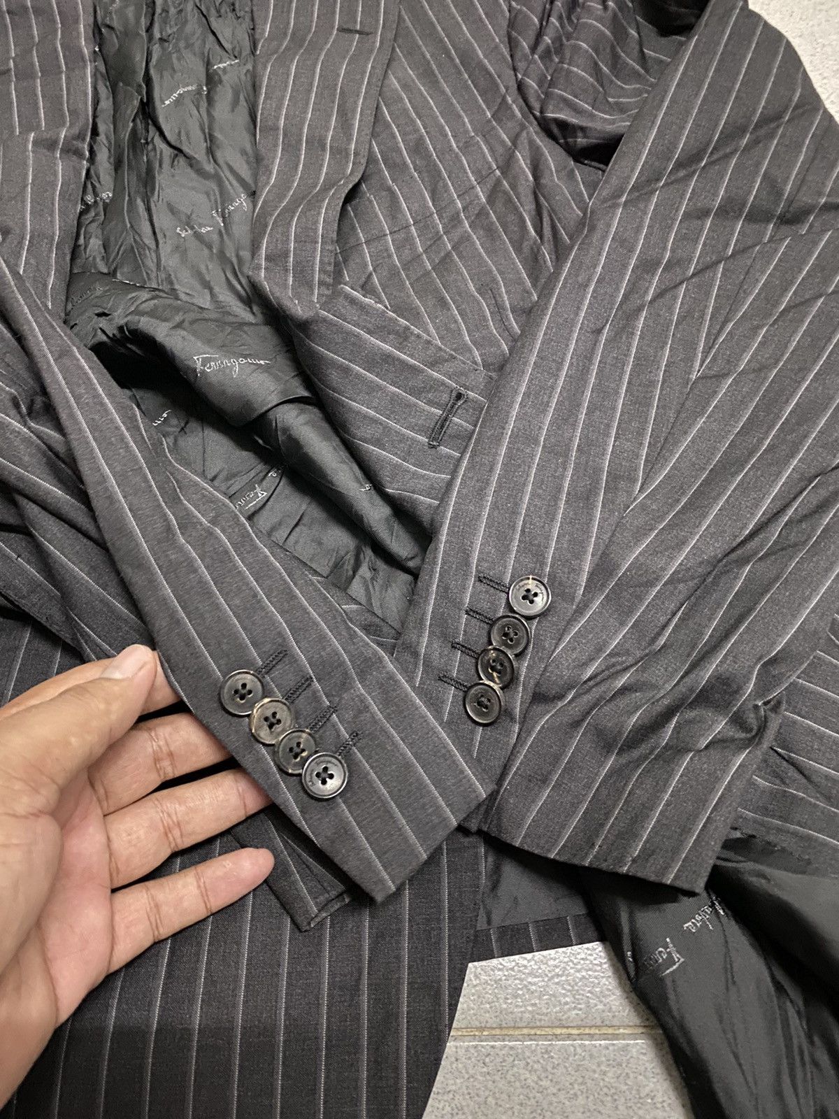 Designer × Salvatore Ferragamo × Vintage Vintage Salvatore Ferragamo Blazer Coat Size 48S - 5 Thumbnail