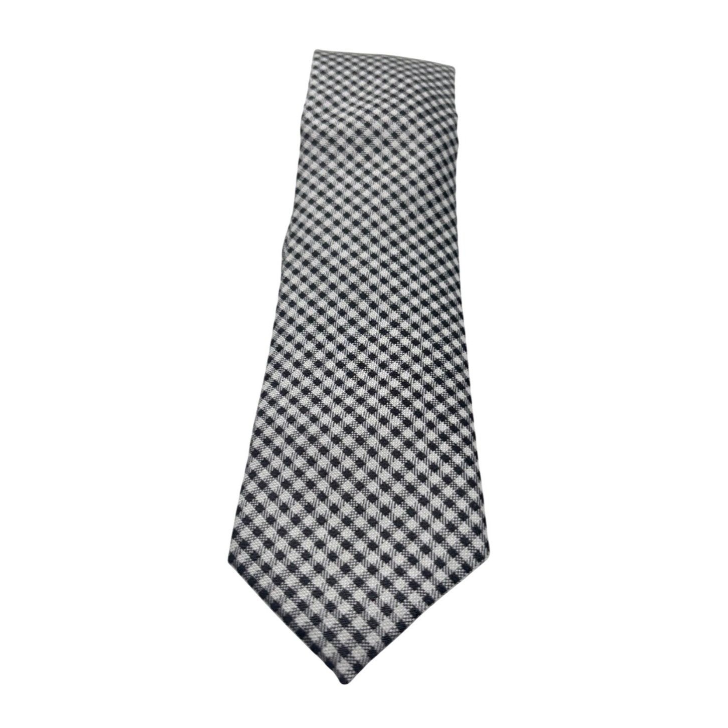 Bar III BAR III Macro Check Men’s Necktie, Black, OS Size ONE SIZE - 1 Thumbnail