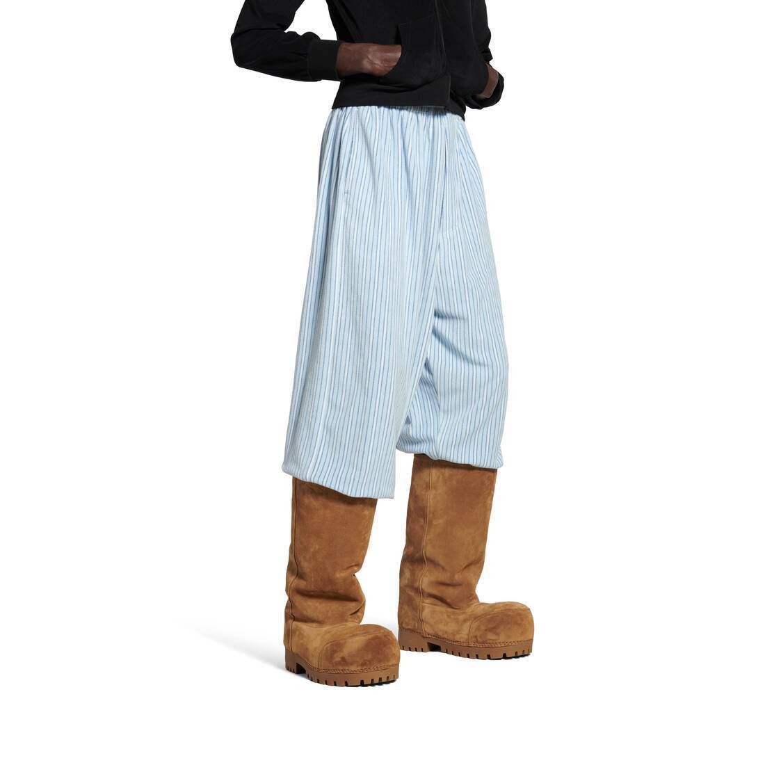 Balenciaga o1tr1nto0426 Large Pyjama Pants in Light Blue/White Size US 32 / EU 48 - 5 Thumbnail