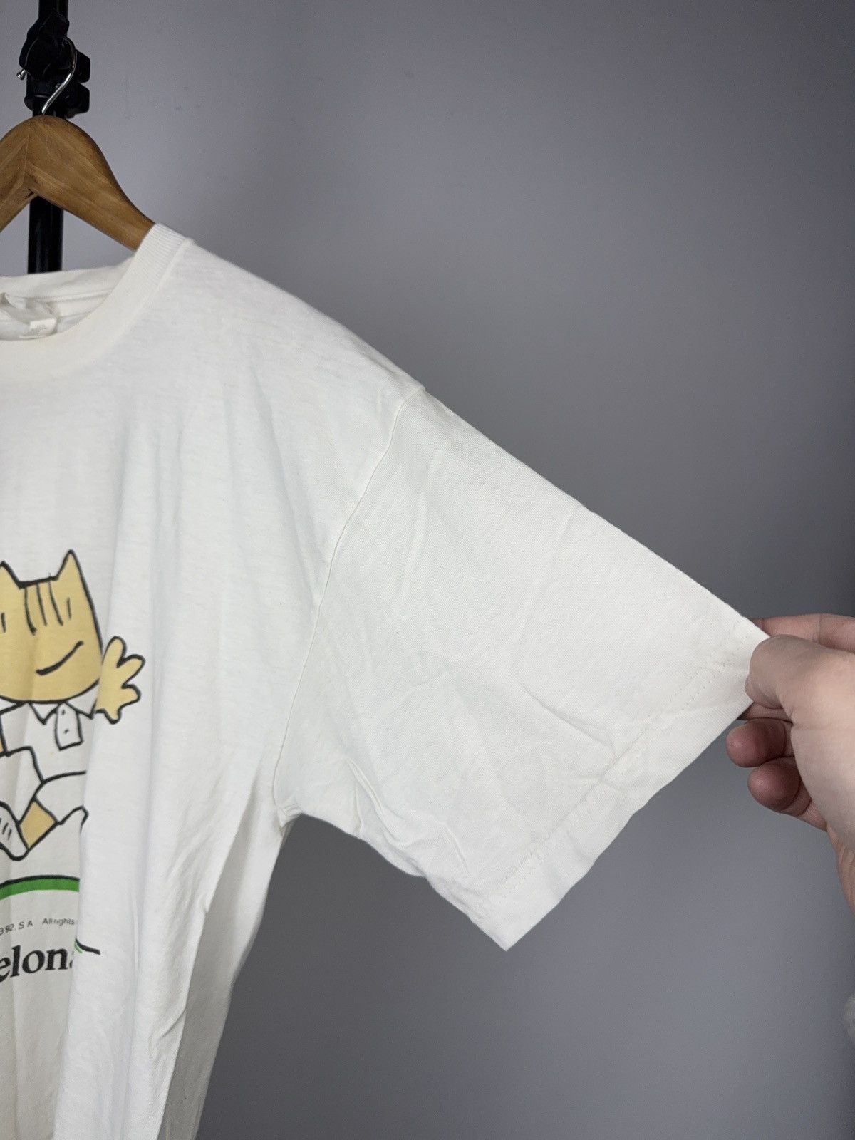 Vintage Rare 90s Vintage Barcelona 1992 Cobi Olympic Tennis T-Shirt Size US S / EU 44-46 / 1 - 7 Thumbnail