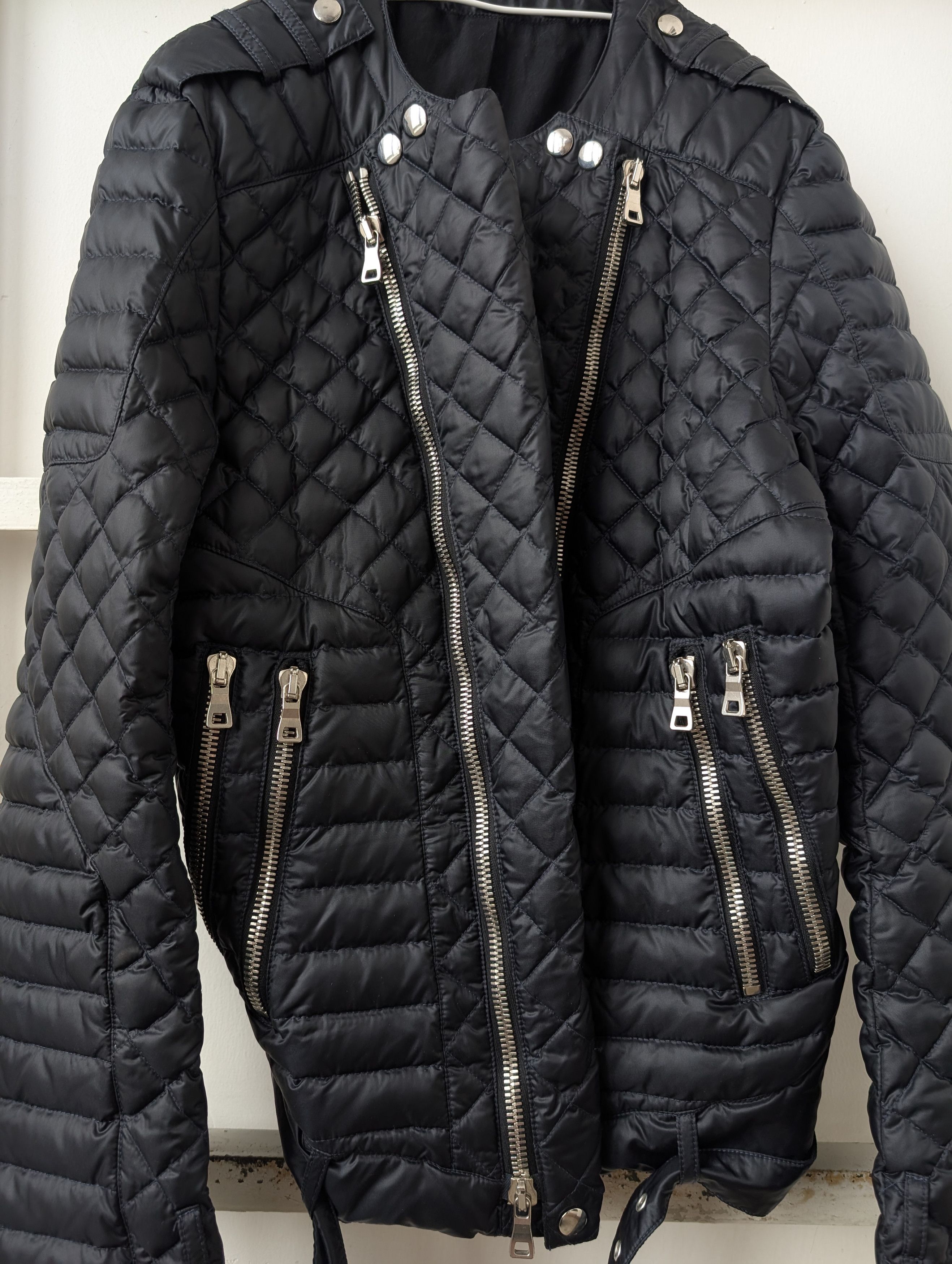Balmain Balmain Quilted Biker Jacket FW12 (Oliver Rousteing) Size US L / EU 52-54 / 3 - 2 Thumbnail